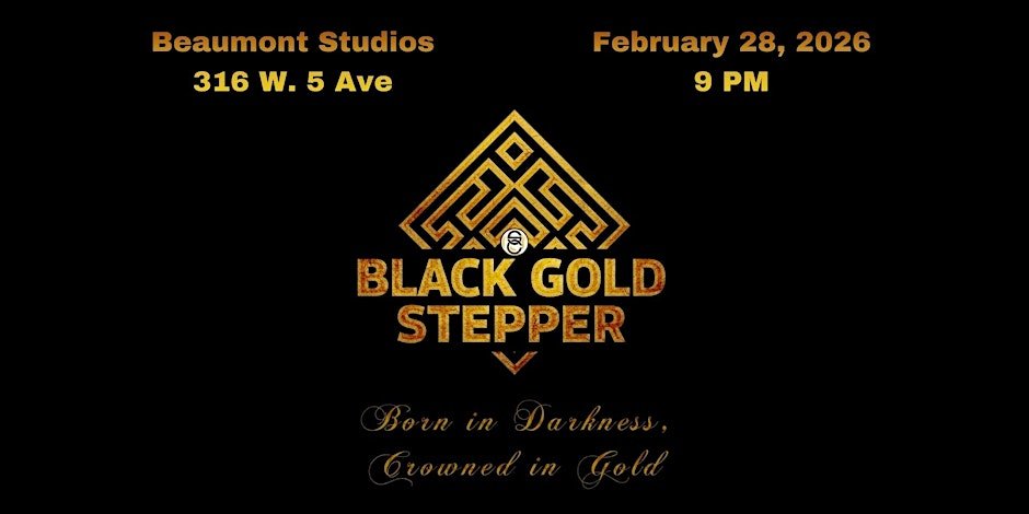 Black Gold Stepper: Born in Darkness. Crowned in Gold.