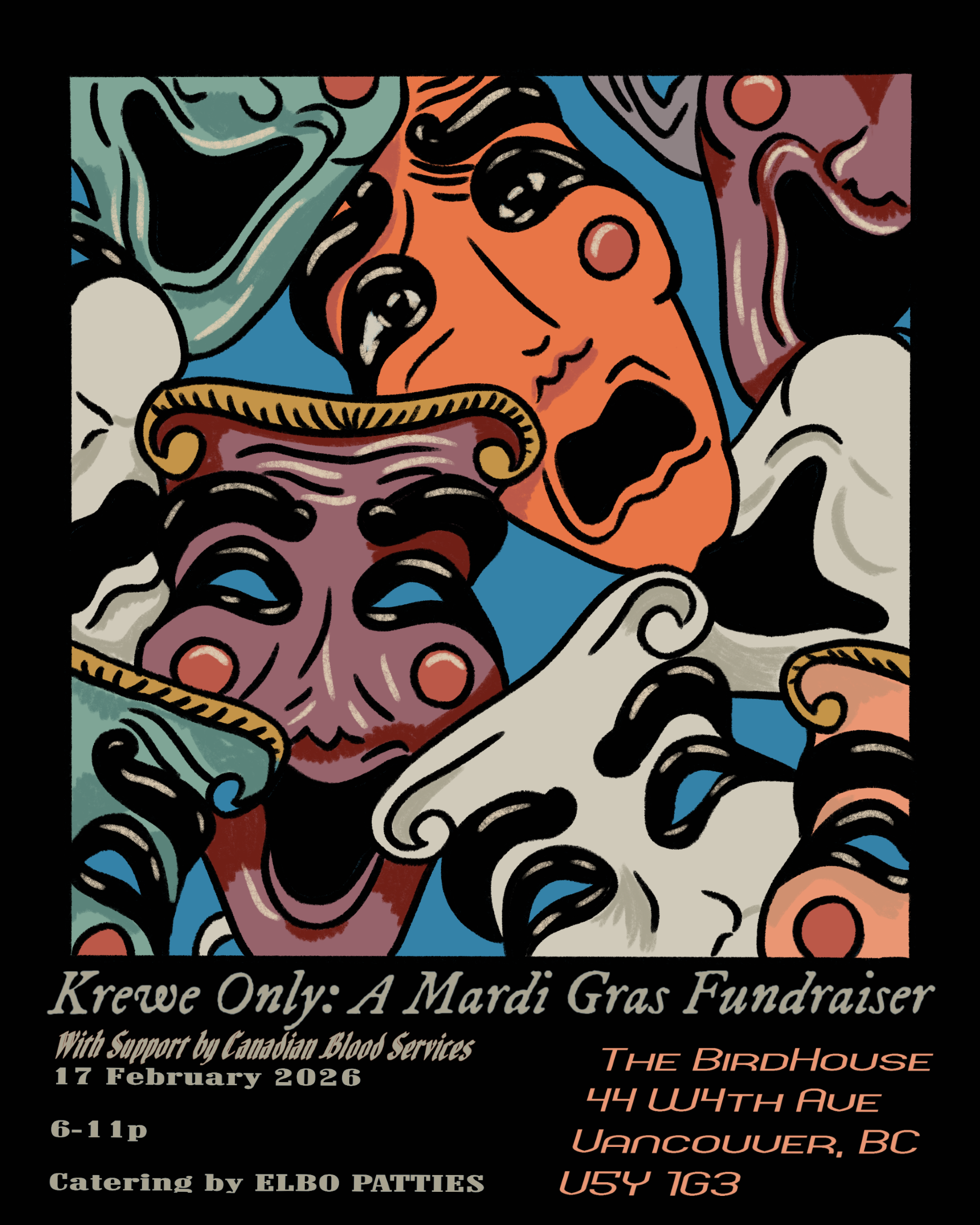 Krewe Only: A Mardi Gras Fundraiser with support from Canadian Blood Services