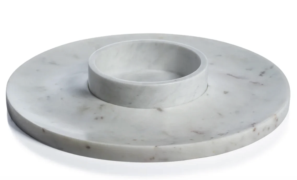 Marbella Marble Chip and Dip Server
