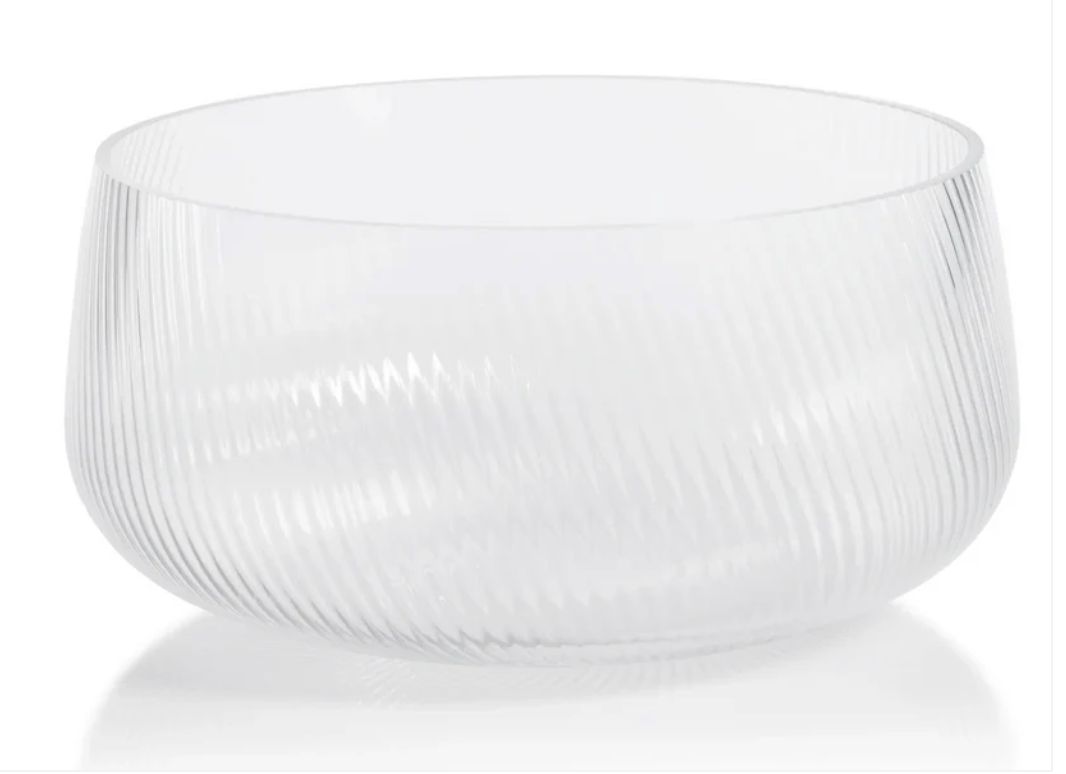 The Connaught Rippled Glass Bowl - Large