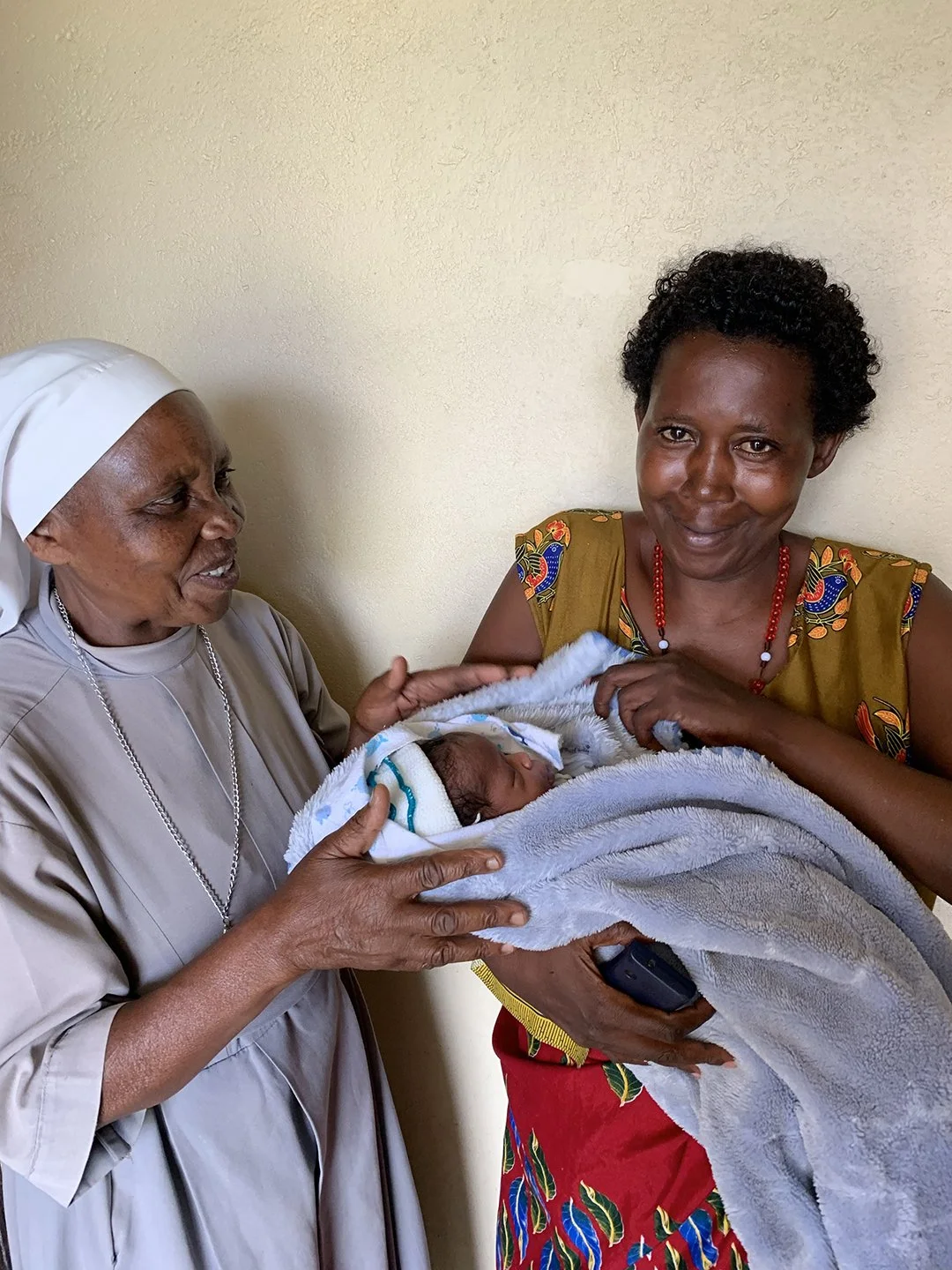 Happy Patient with Newborn