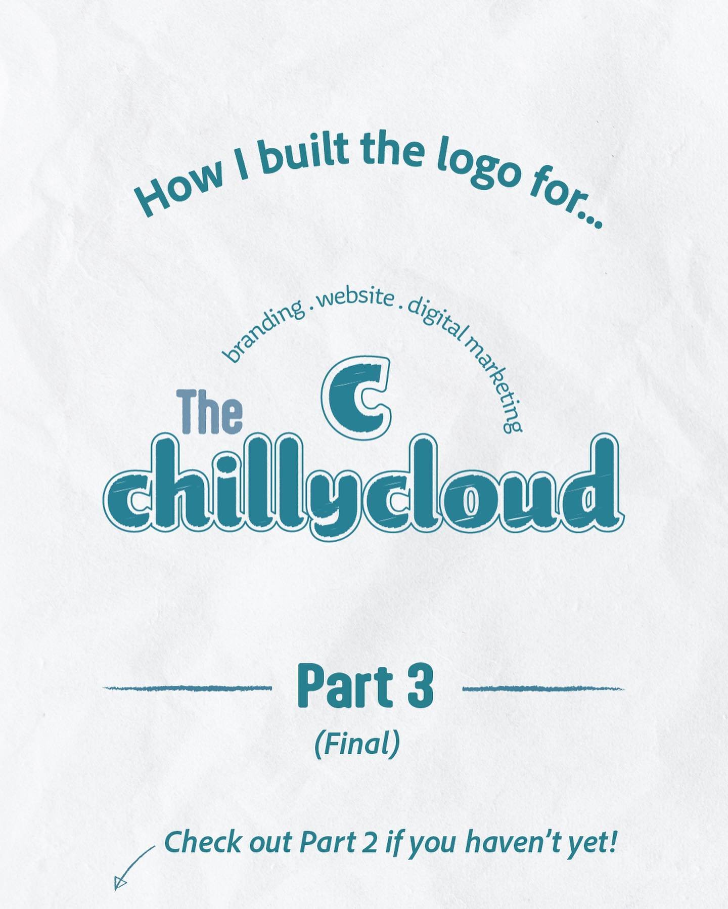 ☁️Happy 4th of July! 🇺🇸

It&rsquo;s finally a wrap of the series &mdash; Part 3 of how I built the logo for The Chilly Cloud. 
Thank you for following along till the end!⚡️
&mdash;
There were actually moments of doubt to share my design process bec
