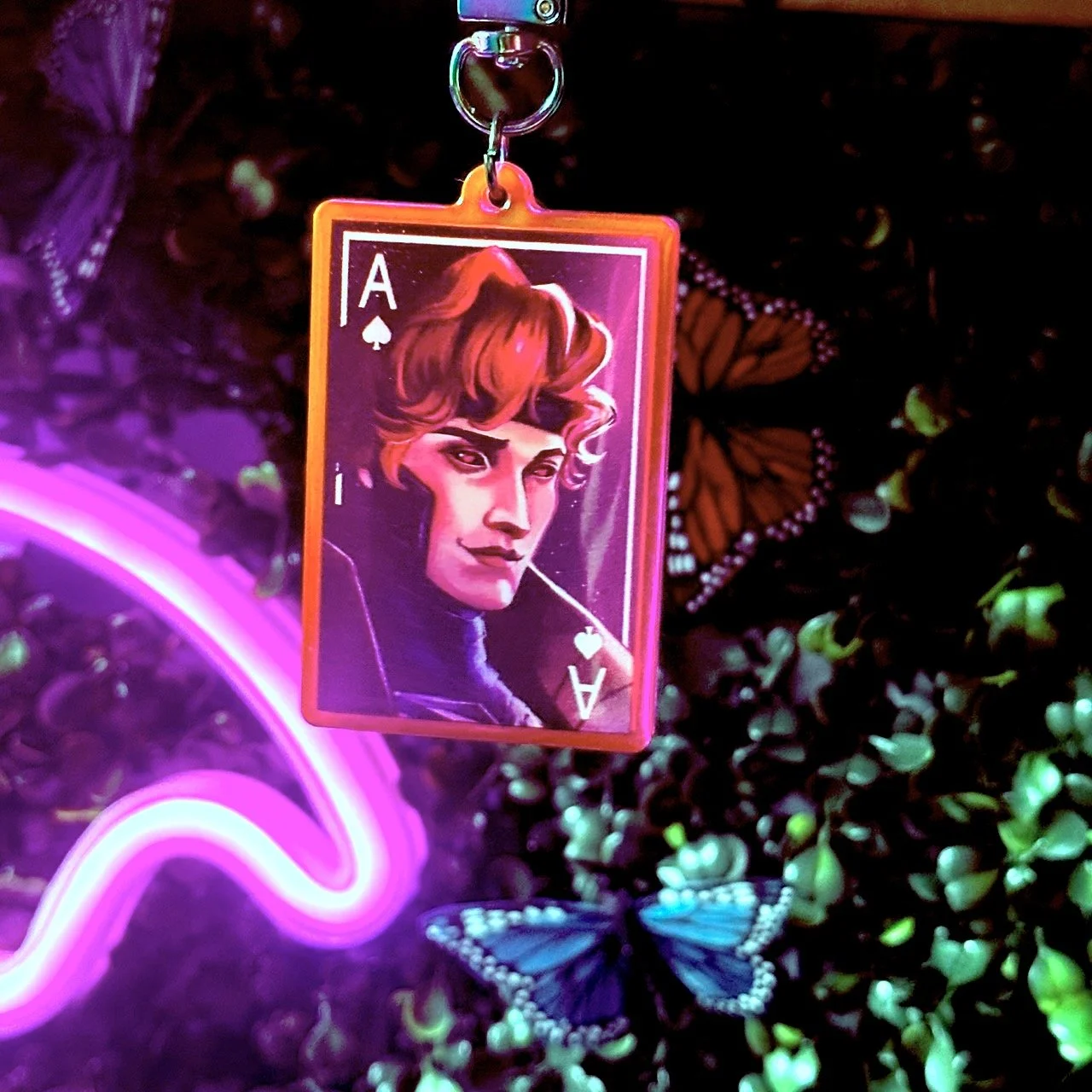 Gambit (Marvel Rivals) Ace Card Acrylic Keychain