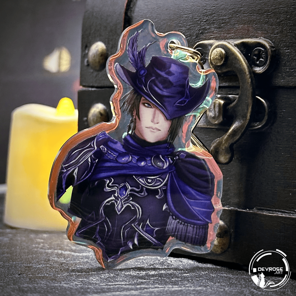 Zero (FFXIV) Holographic Acrylic Keychain — Devrose.Art