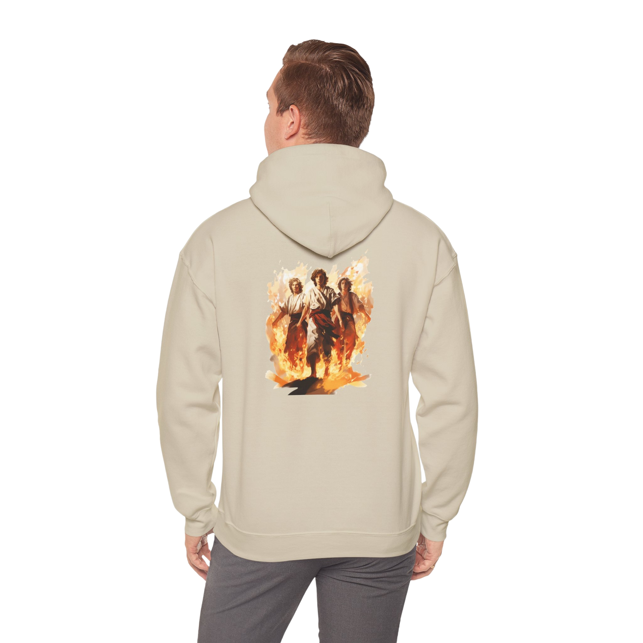 i will not bow tan hoodie .png