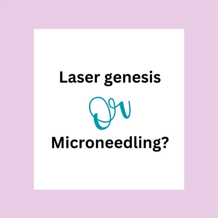Laser genesis versus Microneedling

To make it super simple they do similar things in a different way.  But basically. Better functioning skin. All the collagen of course! 

But the differences are!

One&rsquo;s painful, one&rsquo;s not. 

One&rsquo;