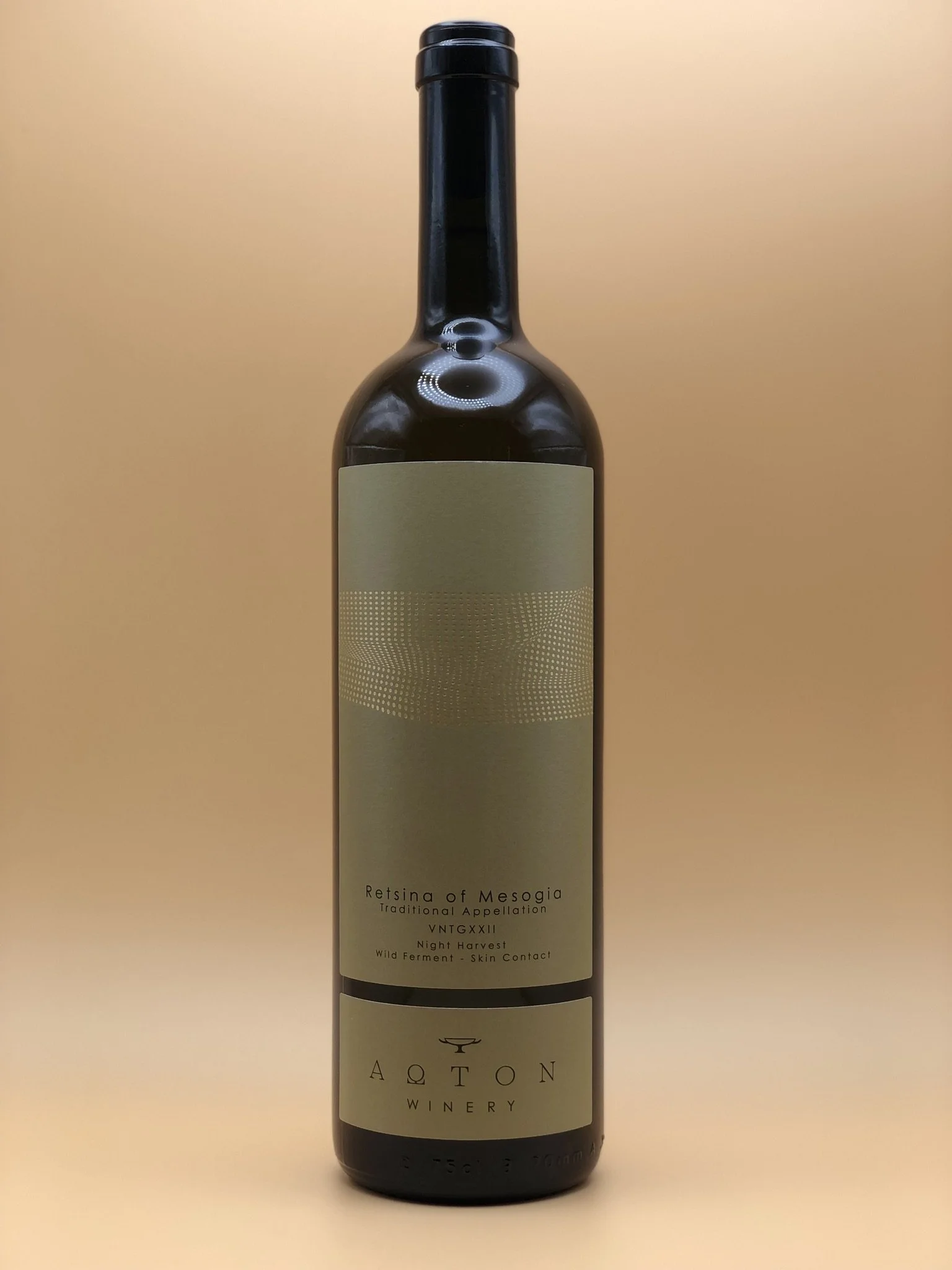 Bottle of Retsina from Aoton Winery