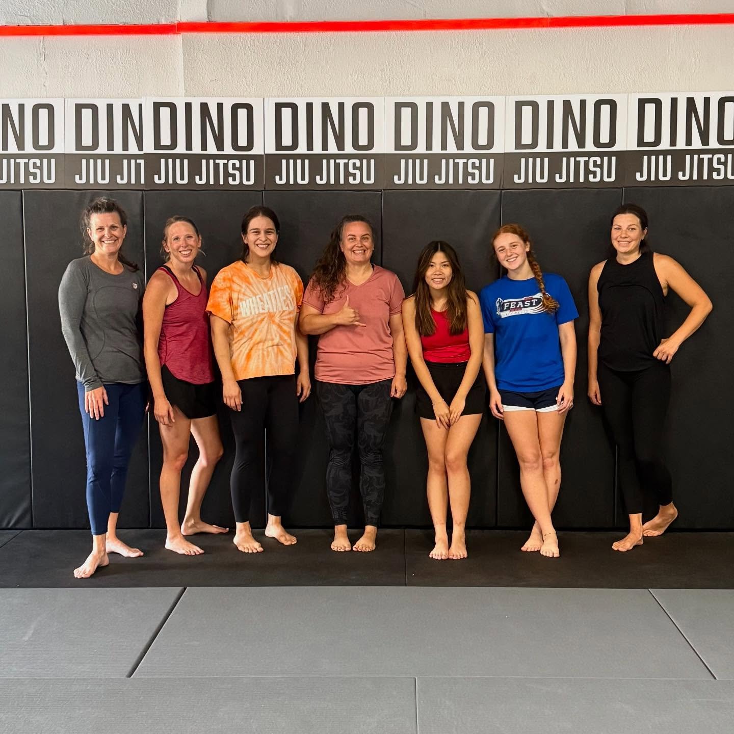 Free Women&rsquo;s Class at Dino Jiu Jitsu! 💪🦖
Come on, ladies&mdash;no excuses, no contracts, no creepy vibes.
Just good movement, great people, and a chance to feel strong, confident, and capable.
Every Friday at 10 AM. Ages 11 and up. Just wear 