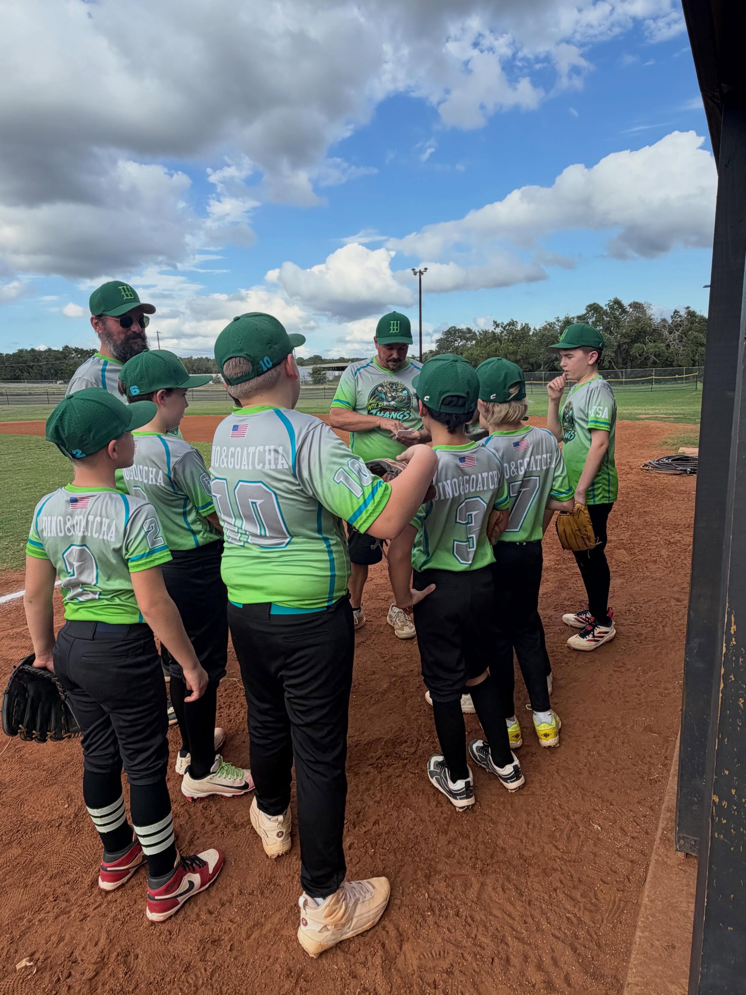 DINO and @the.goatcha are proud to sponsor the Wild Things for  @wysasports fall ball season. We love seeing our Dino kids do multiple sports it does not always have to be just Jiu Jitsu and Kickboxing. Seeing kids being active is the best. Swap scre