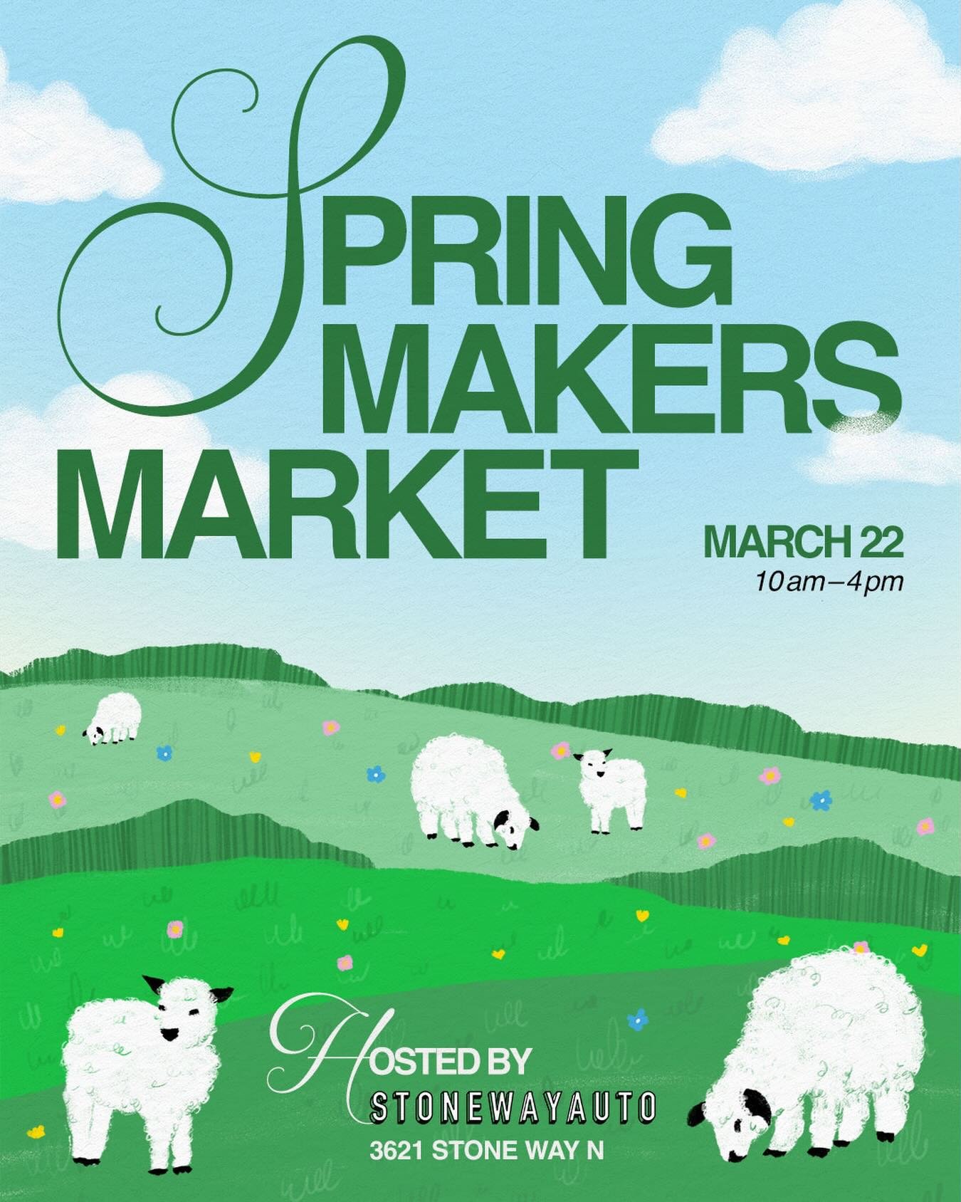 We&rsquo;re back for our Spring Makers Market!🌷Join us on March 22nd from 10:00AM-4:00PM to welcome the new season and support local artists. Shop ceramics, jewelry, skincare, fiber art, stained glass, printmaking, chocolate and more from 16 creator