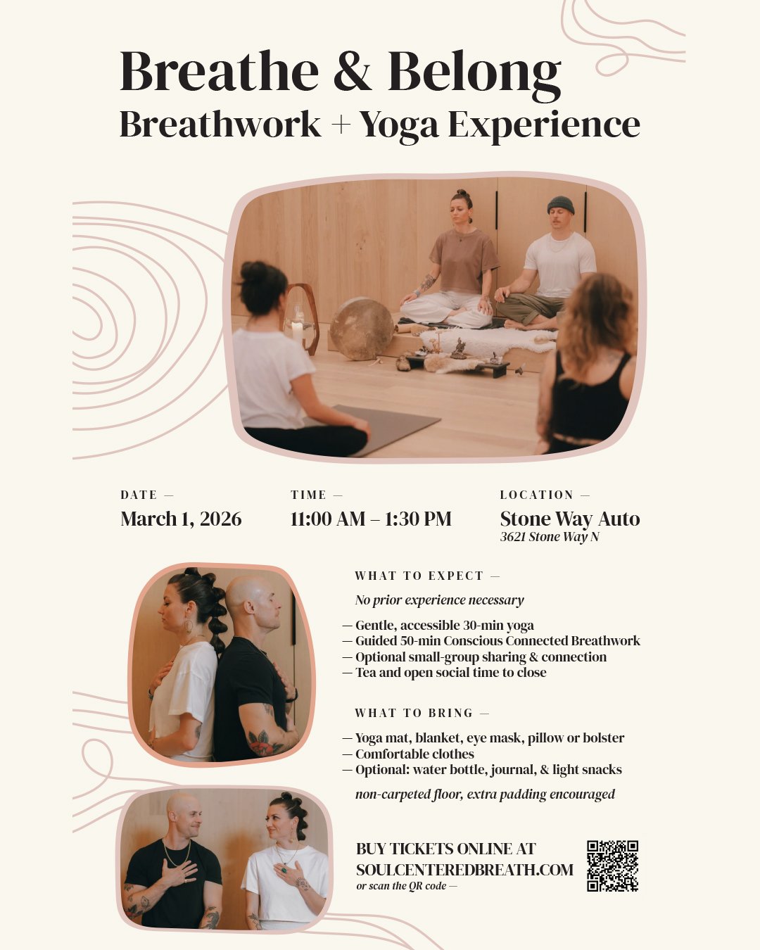 Breathe + Belong: Yoga, Breathwork and Community