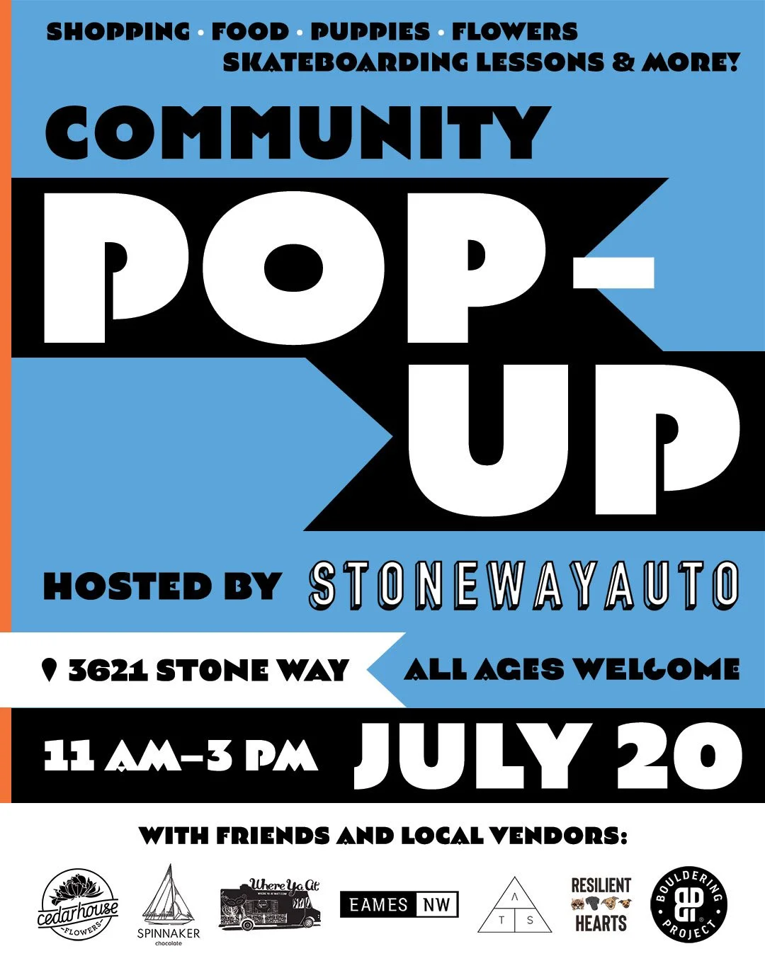 Community Pop-Up at Stone Way Auto