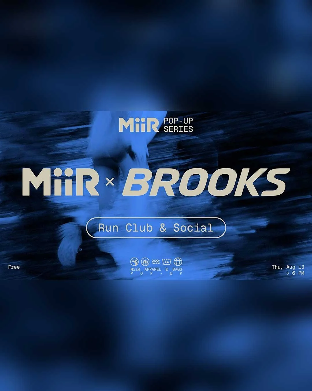 MiiR Pop-Up Series: MiiR x Brooks Run Club & Social (Aug 13)