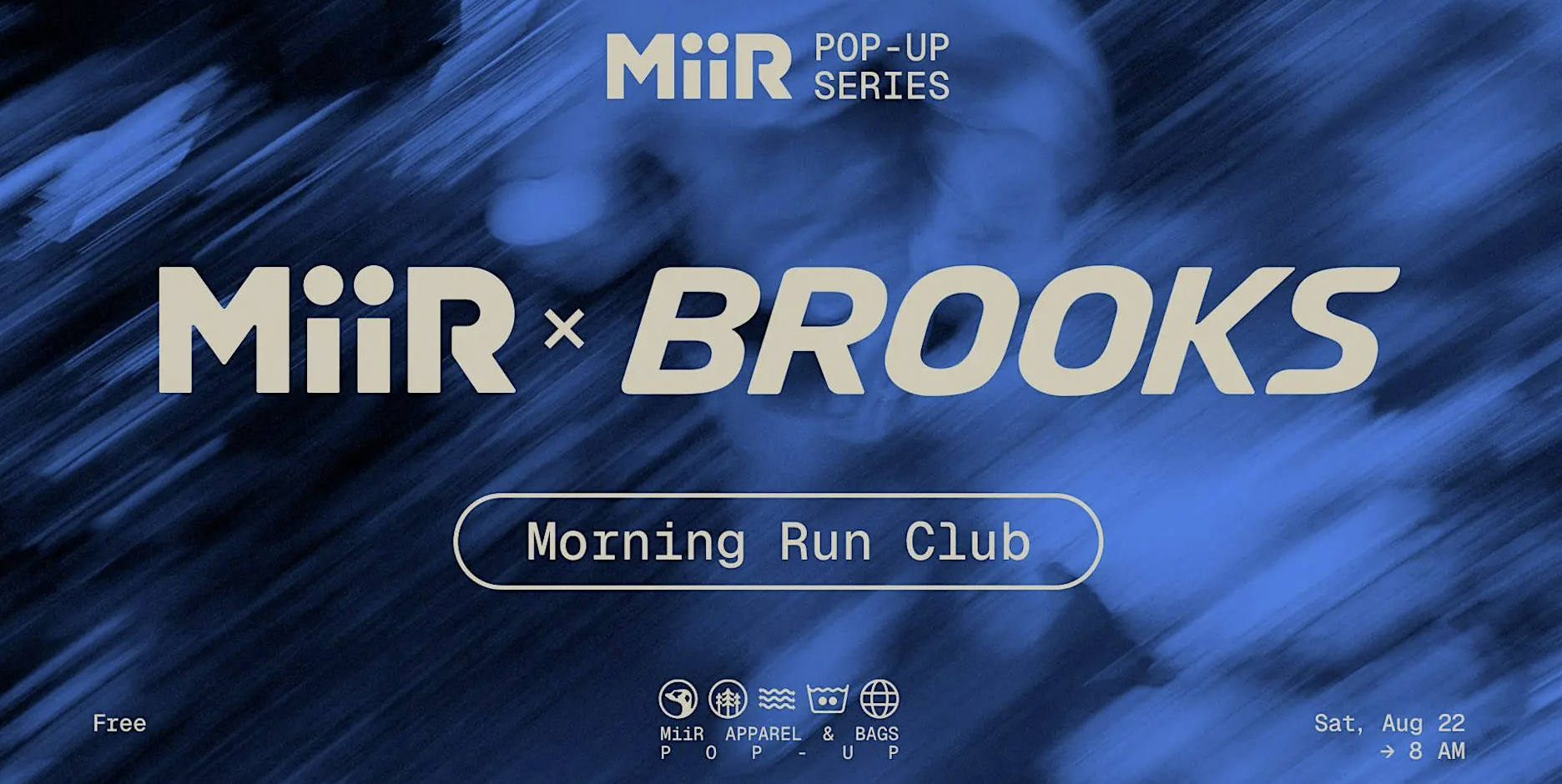 MiiR Pop-Up Series: MiiR x Brooks Morning Run Club (Aug 22)