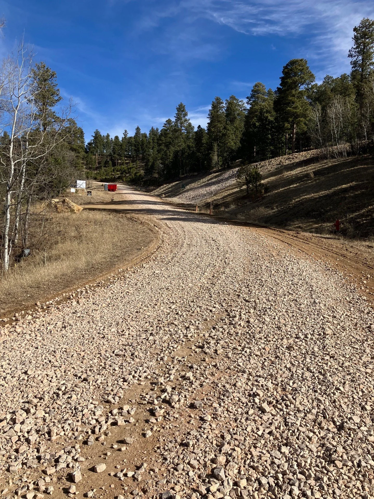 First steps to stabilize upper Dynasty Rd.