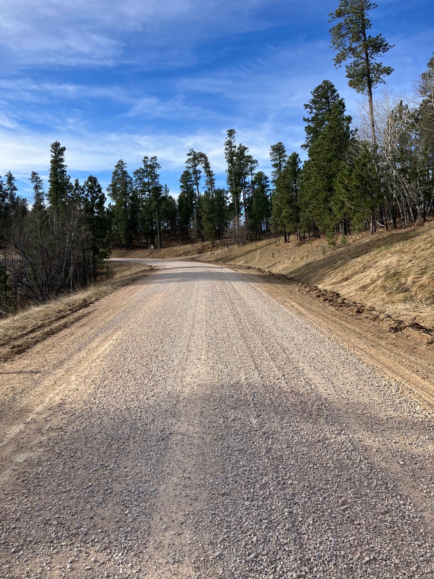 Reduced muddy spots on Morning Star Rd.