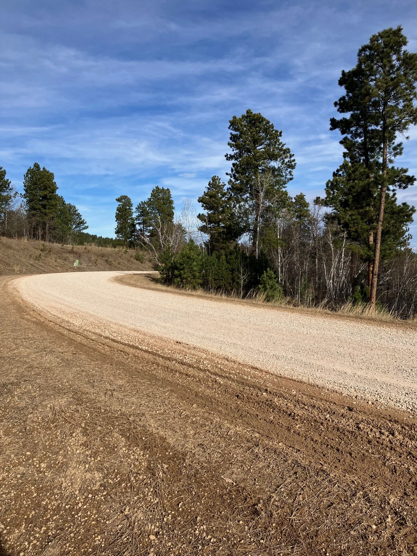 Reduced muddy spots on Morning Star Rd.