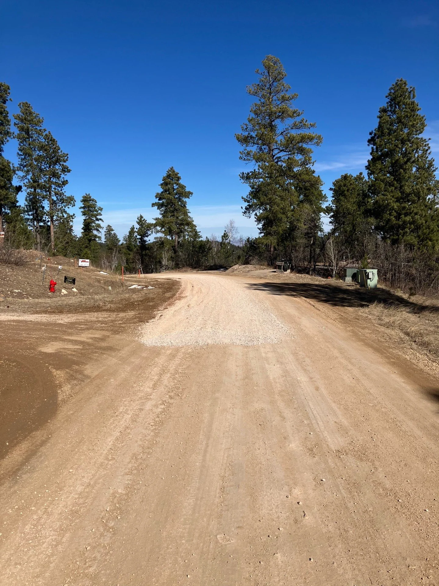 Reduced muddy spots on Morning Star Rd.