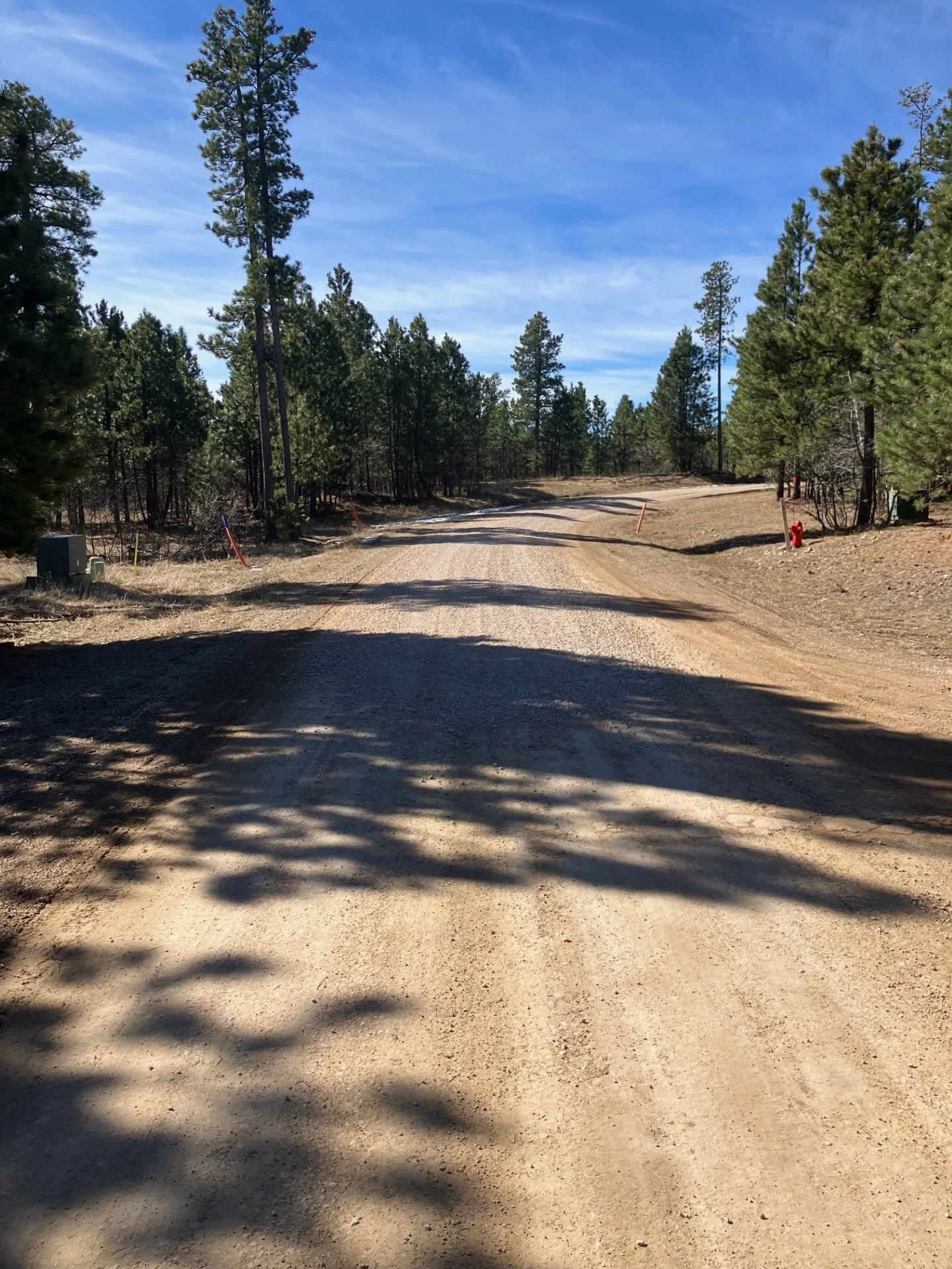 Reduced muddy spots on Morning Star Rd. 