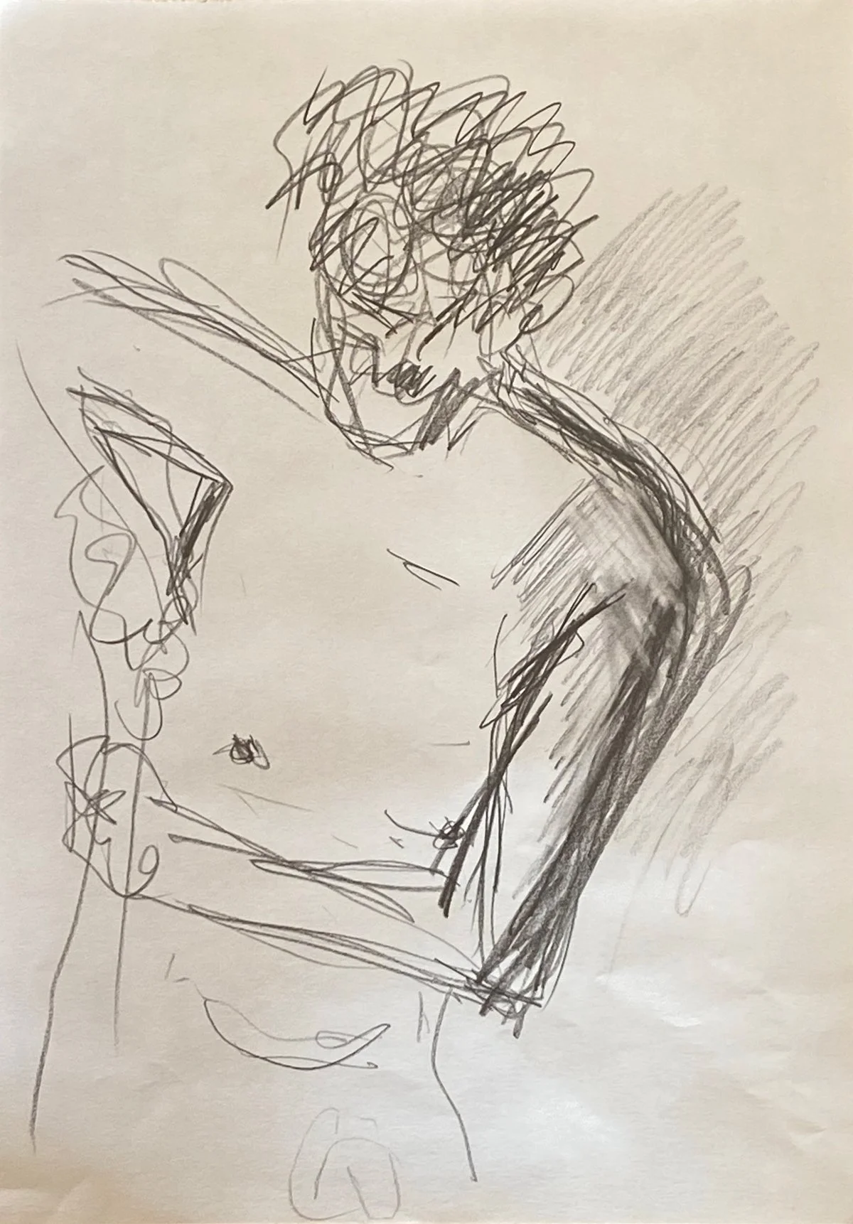 These quick sketches are traces of a conversation between eye, hand, & model.