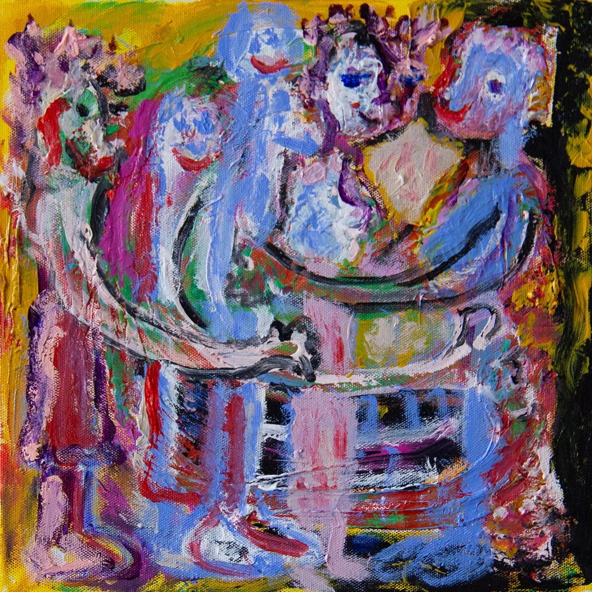 Love #2 2025, 30 cm (h) x 30 cm (w) Acrylic on canvas $250-