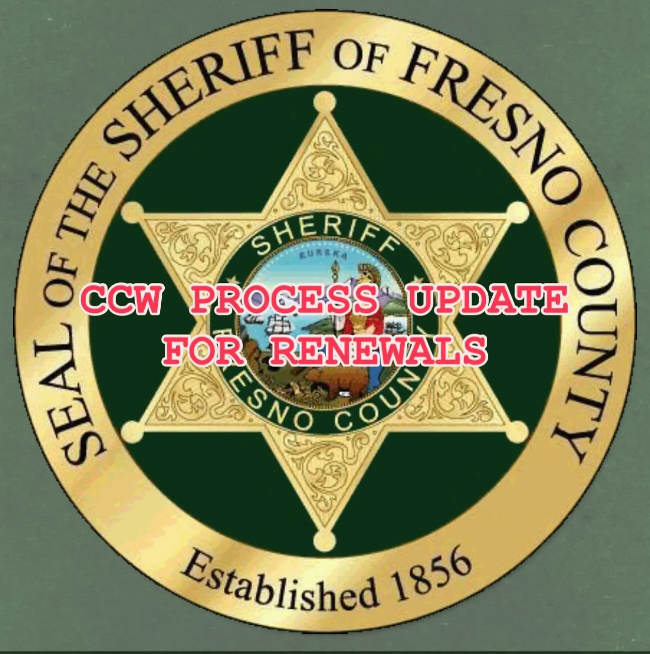 Fresno County Sheriffs Department has announced a new policy regarding CCW renewals that have expired.  The 6 month grace period is now 90 days.  Applicants will only be given 90 days.  Applicants must have &ldquo;submitted&rdquo; (uploaded) the appl