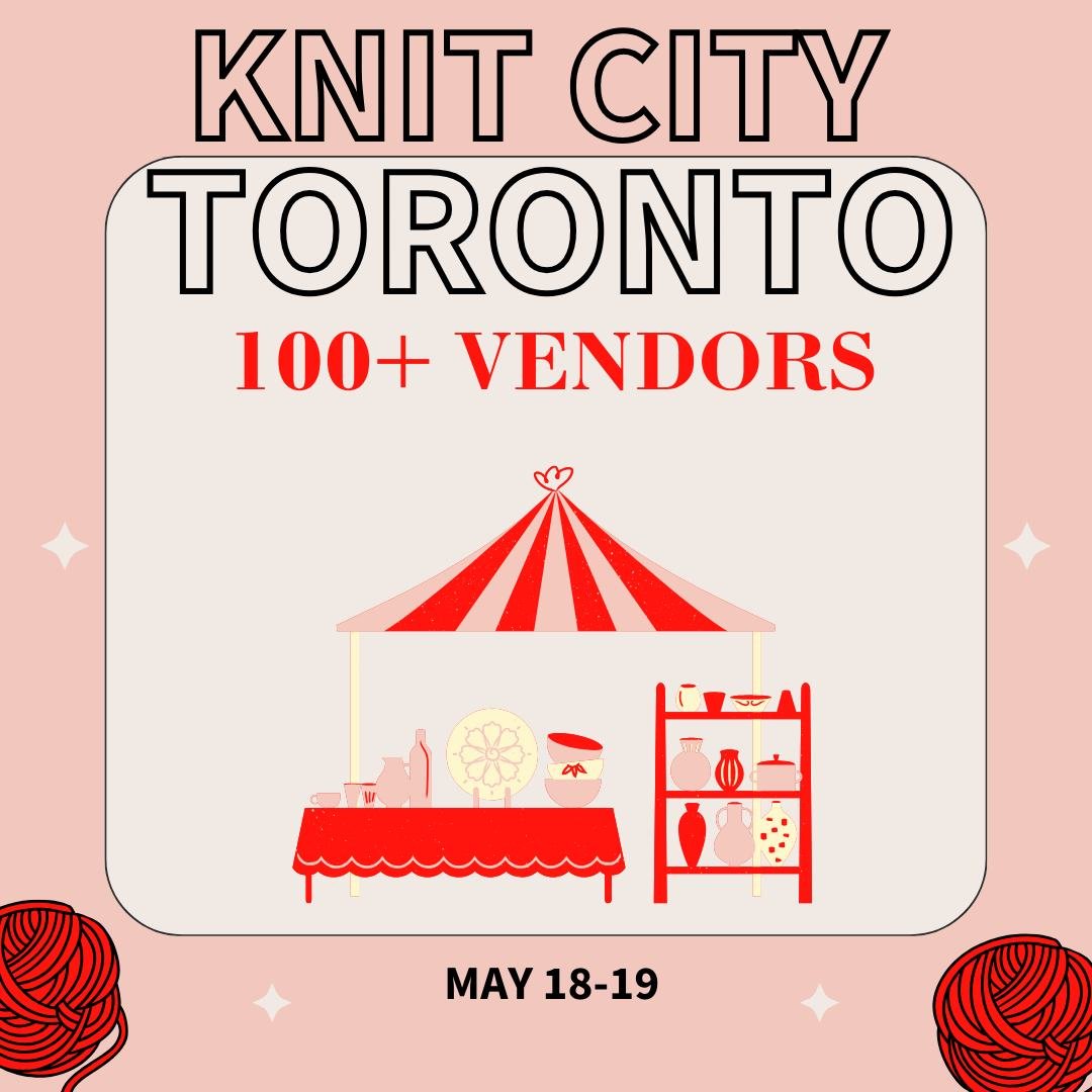 We're thrilled to share that for the first time ever, Knit City Toronto will be hosting over 100+ vendors! That's right, our lineup is bigger and more diverse than any event we've held before, featuring a wide range of artisans and crafters ready to 