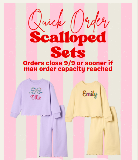 Scalloped Matching Set