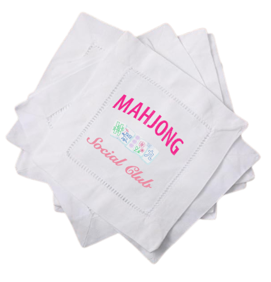 Custom Mahjong Cocktail Napkins