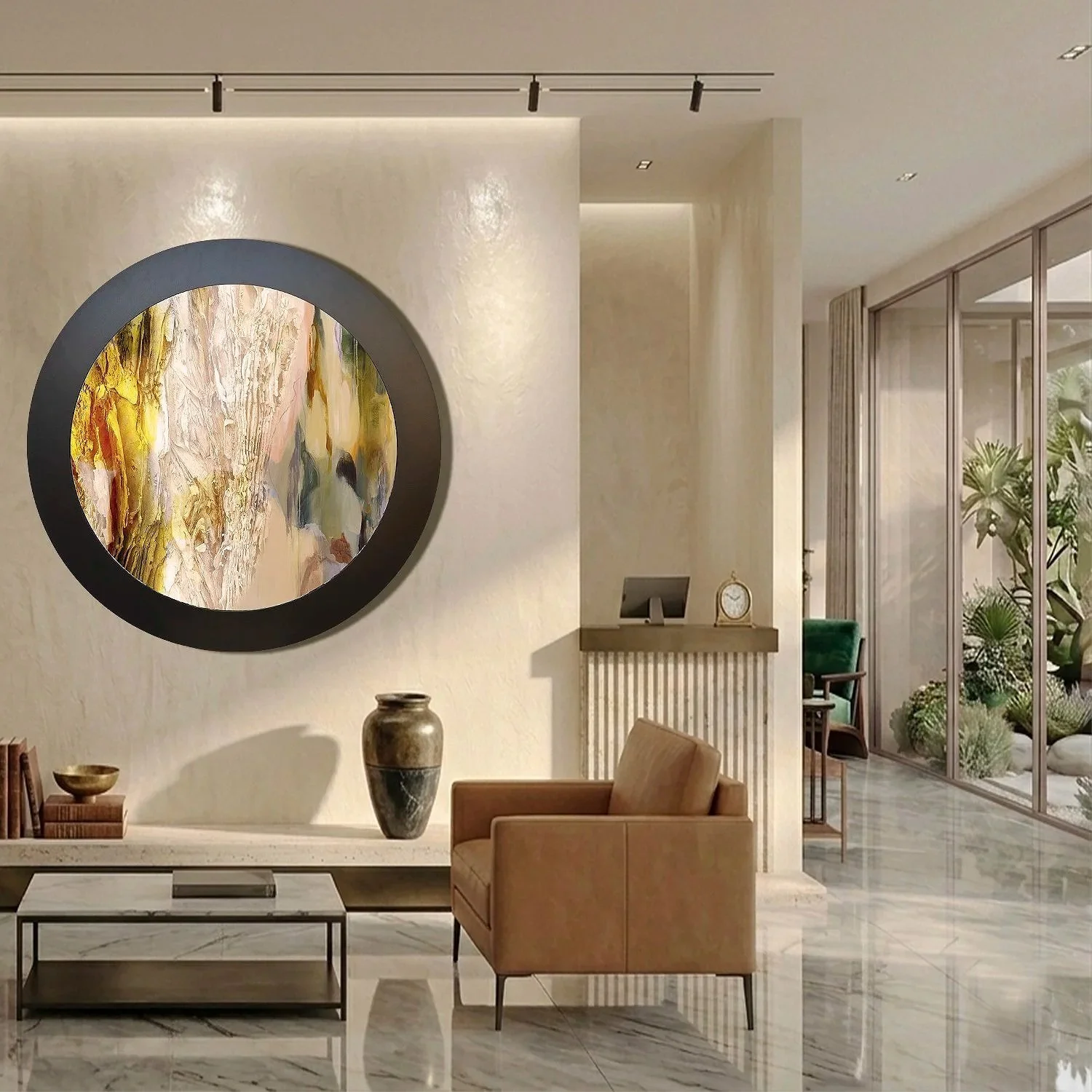 Golden Light
125cm Tondo
ChromaLuxe Metal - Architectural Series