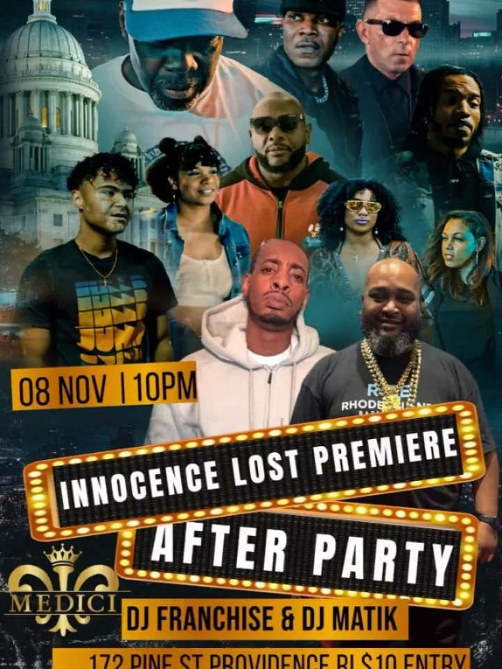 I want to thank the whole New England for showing love we are sold out for our #innocenceLost Premier will be doing another one soon. But please join us at Medici for the afterparty