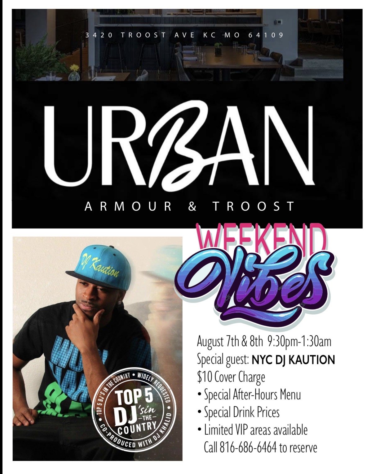 Urban KICKBACK with NYC DJ KAUTION