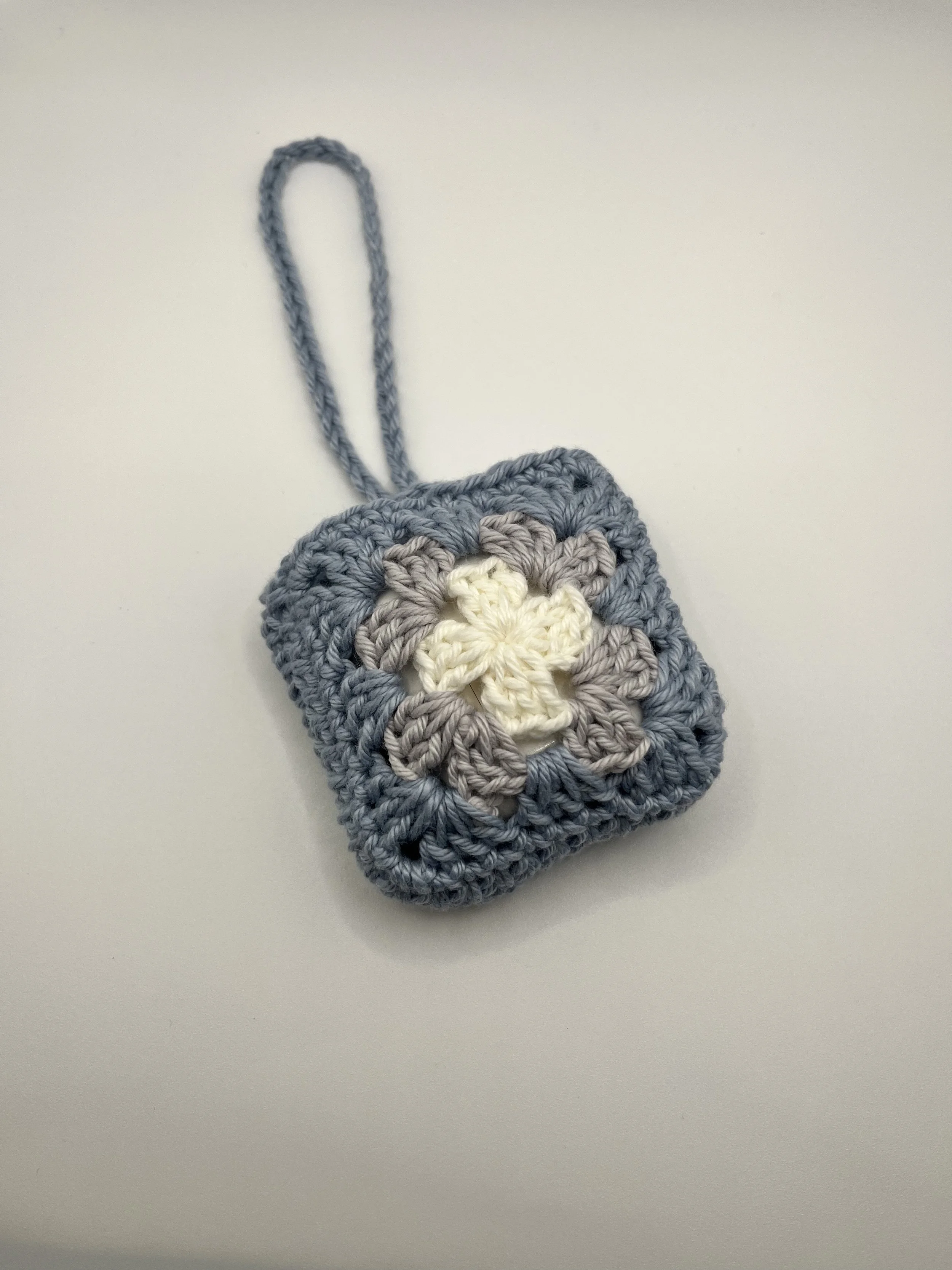 White, Grey & Blue AirPod Holder