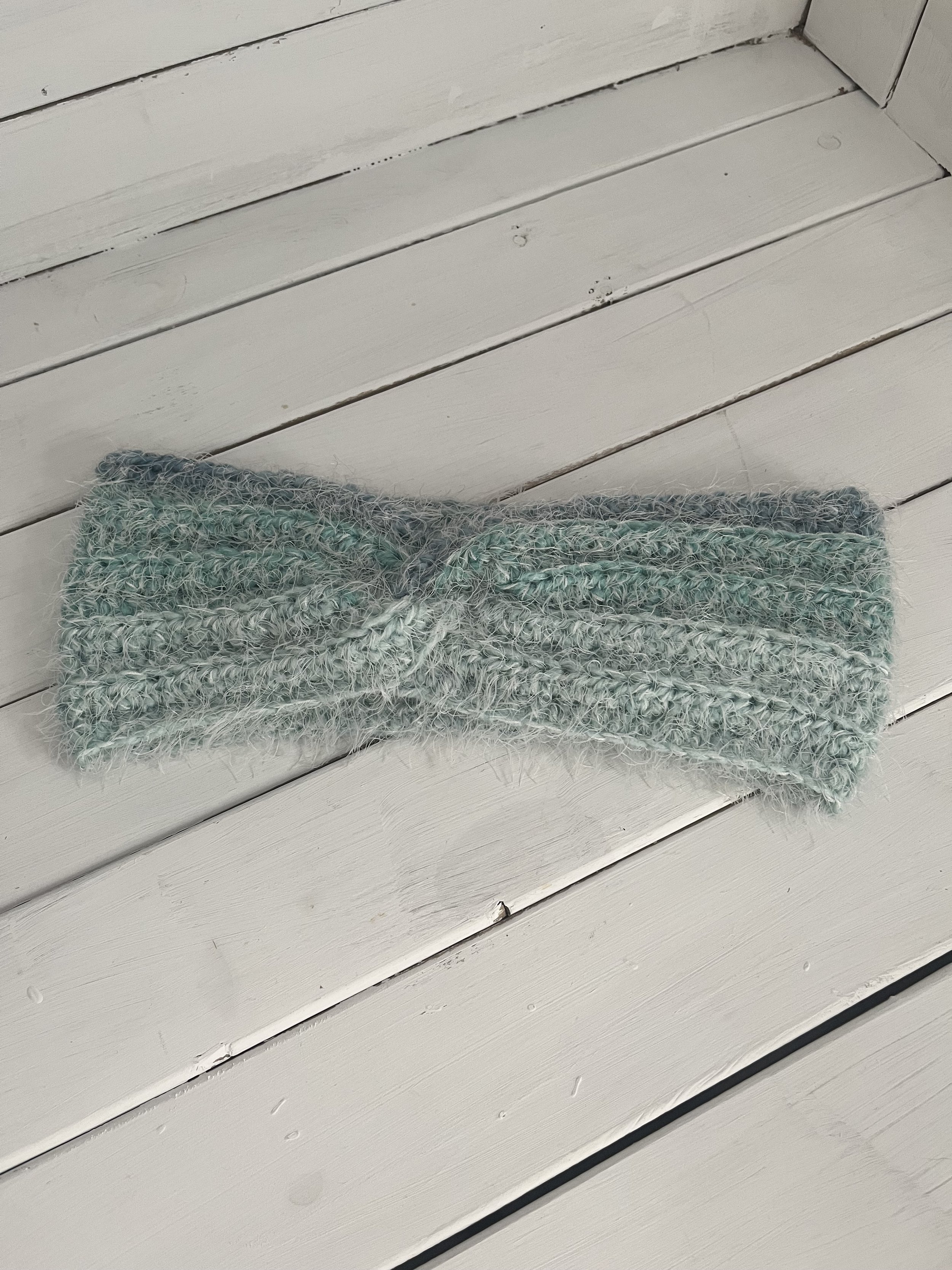 Crocheted Head Band/Ear Warmer - Teal