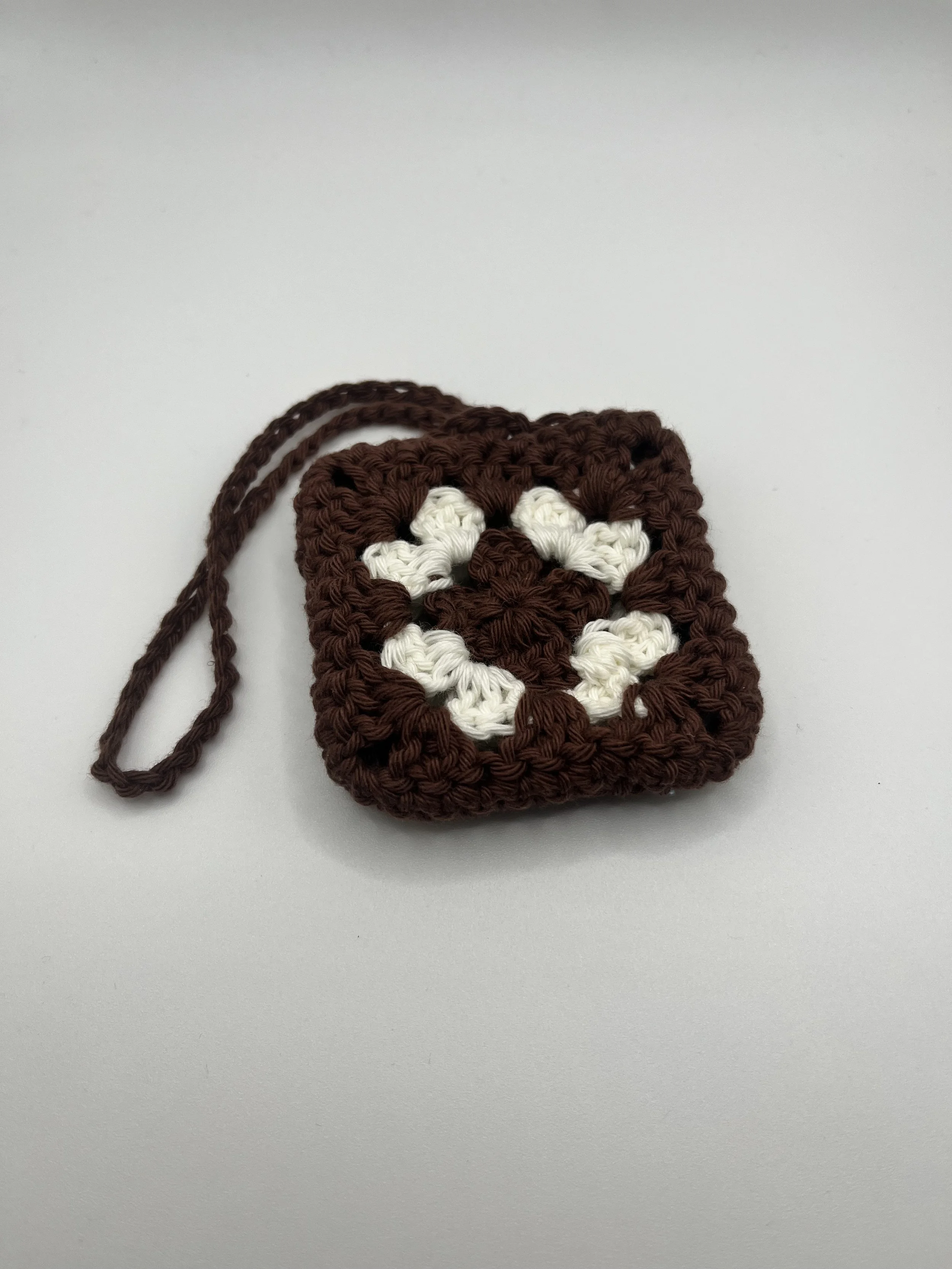 Brown & White Airpod Holder