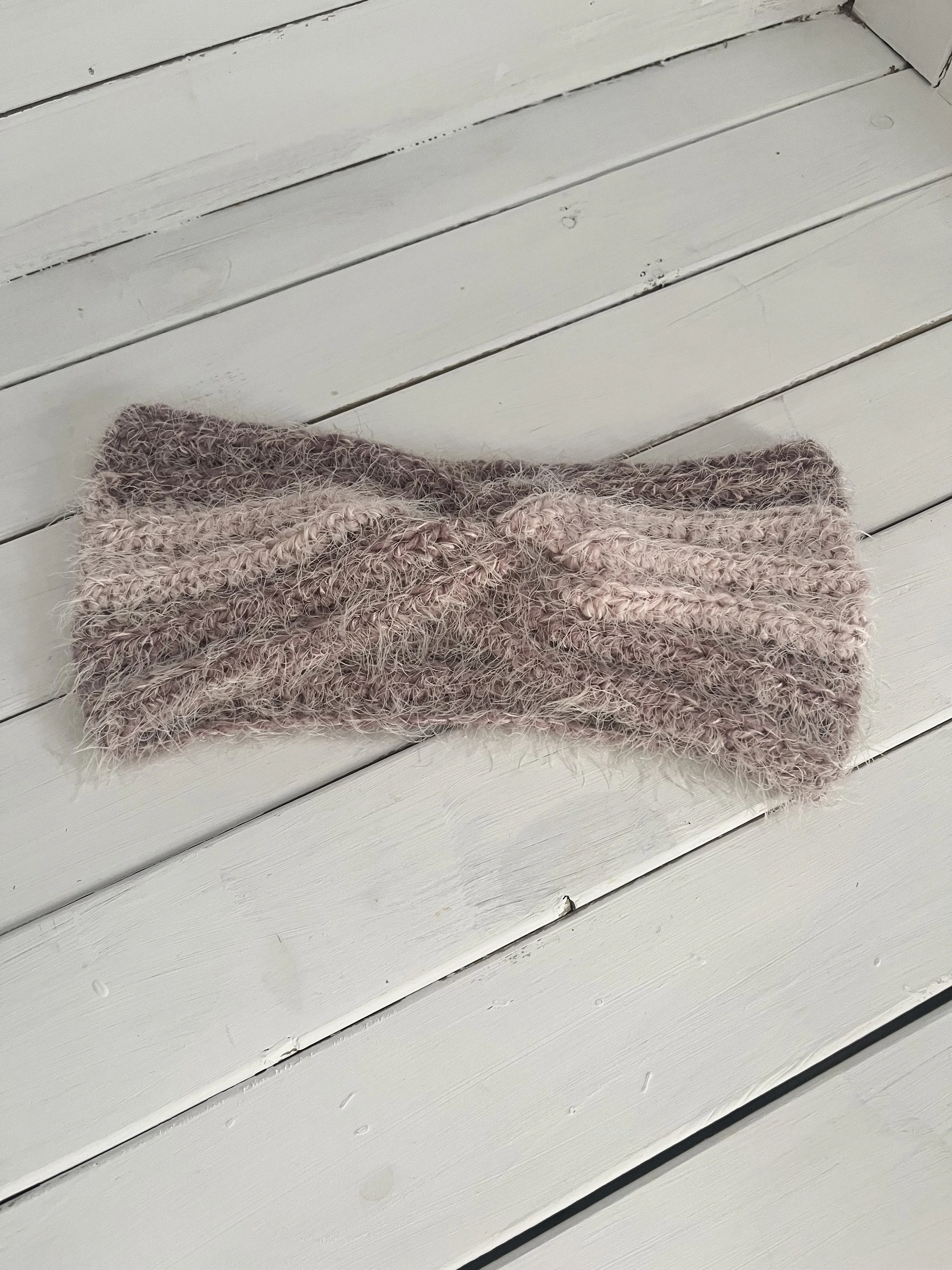 Crocheted Head Band/Ear Warmer - Blackberry