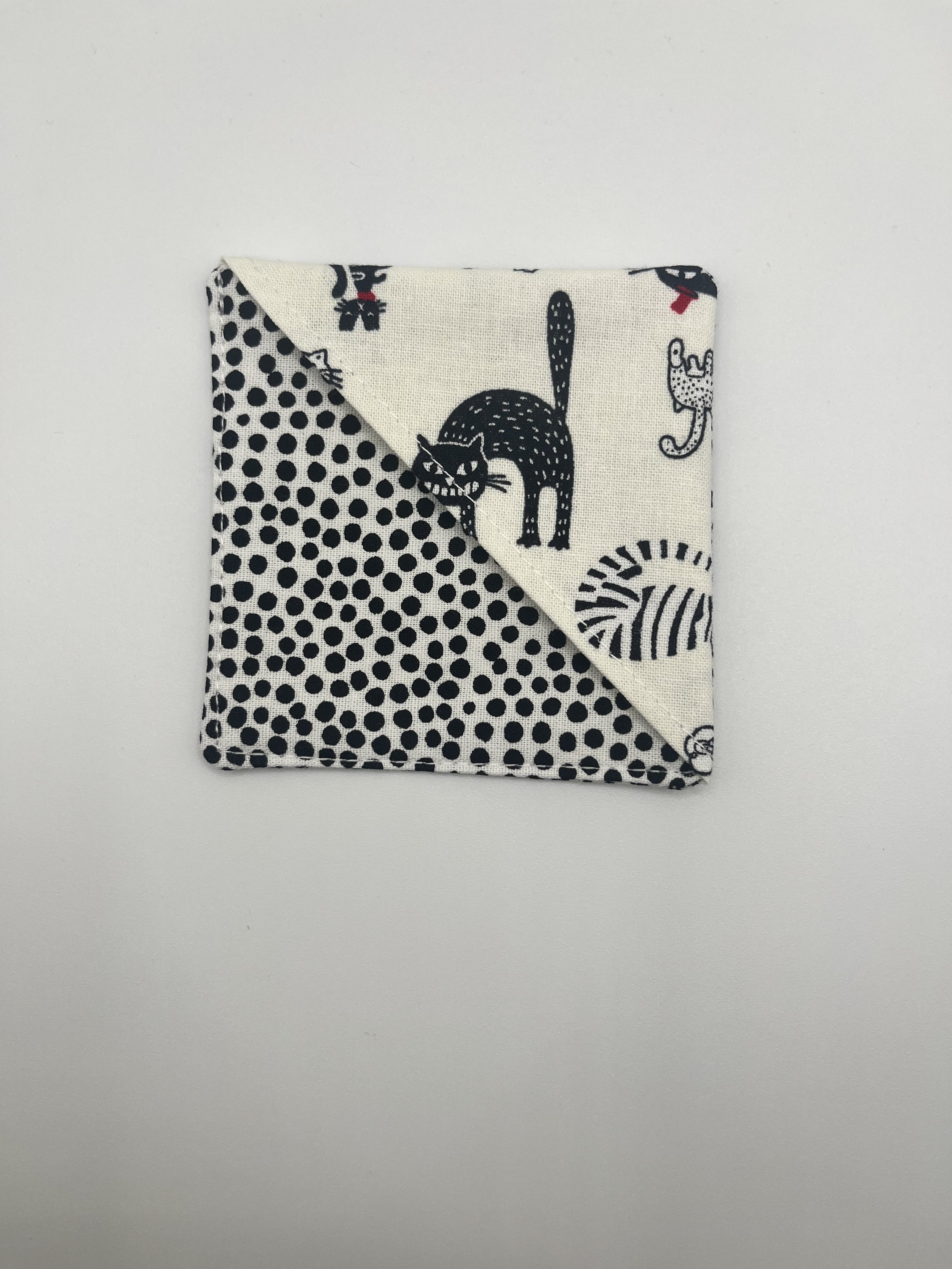 Corner Bookmark - Cats on White