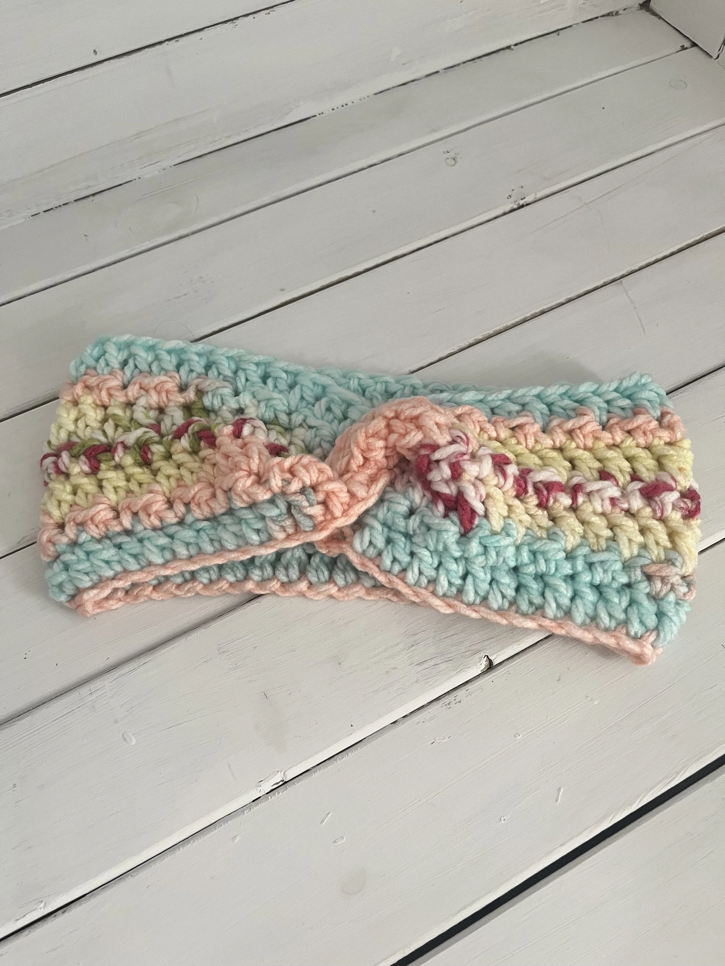 Crocheted Head Band/Ear Warmer - Chunky Snapdragon