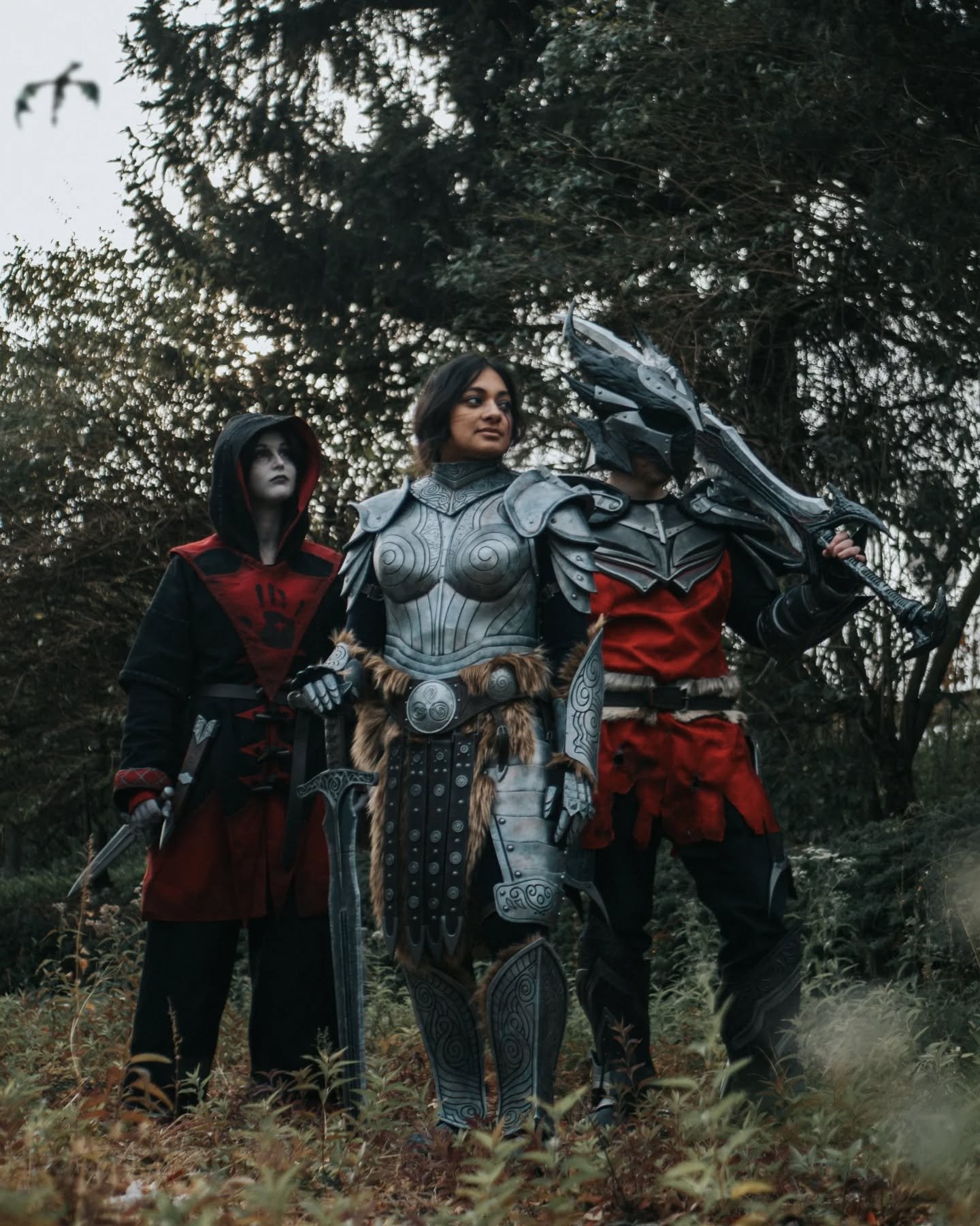 Which one of these should be our album cover?

So glad we got to do a photo shoot of our little Skyrim cosplay group! So proud of @goosefangs.png for winning best in show with her incredible shrouded robes. It was even more stunning to see in person.