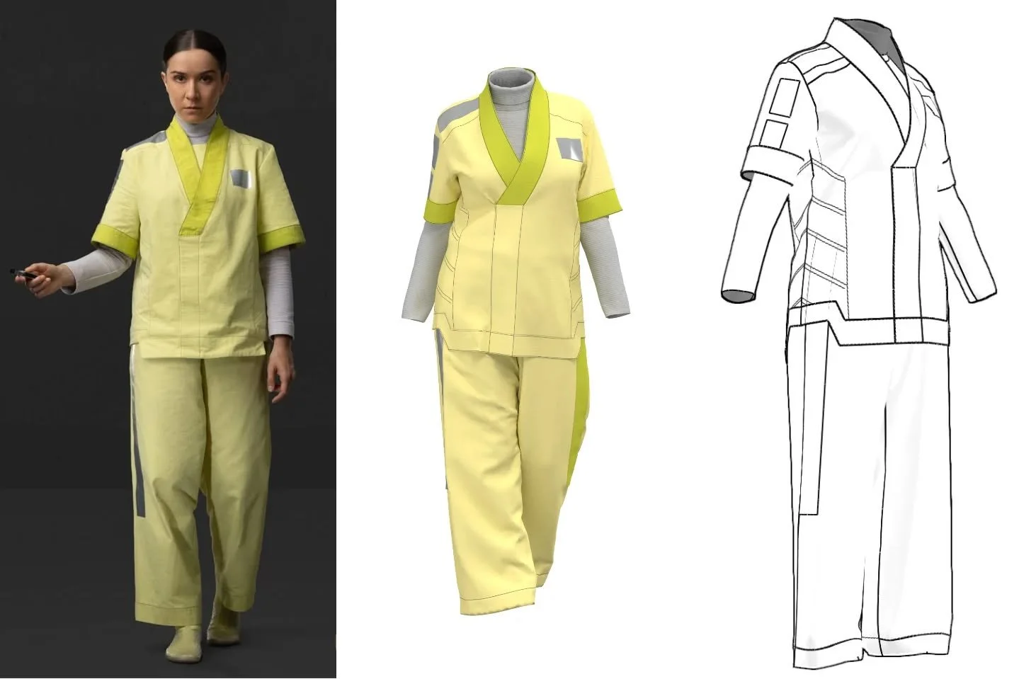My next costume is Kleya in her nurse scrubs disguise from Andor season 2, episode 10, &quot;Make It Stop.&quot; This was my favorite episode of the season and moved me greatly. Kleya quickly became one of my favorite Star Wars characters and her rel