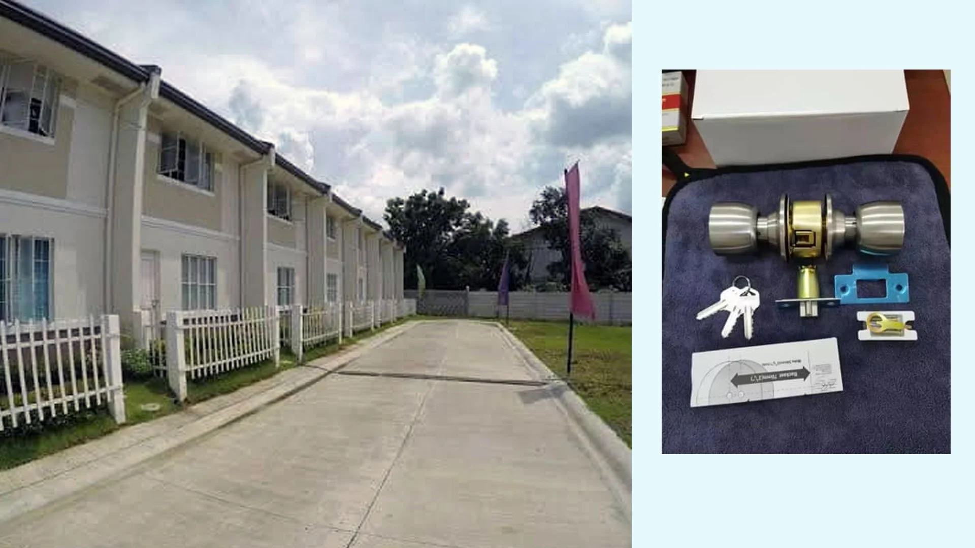 Supplied Zenith MTA 5831 ET door knobs at this economical residential development in Bulacan.
