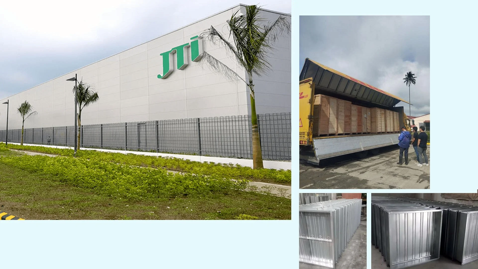 Delivered morethan 250 sets of Air volume damper ans grills at this industrial plant in Calabarzon area.
