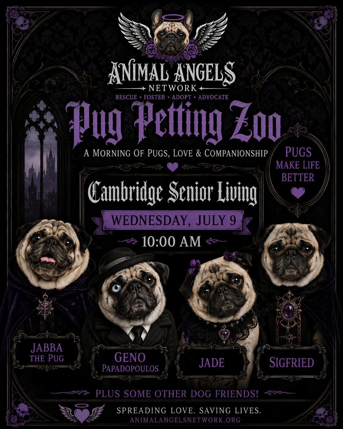 Pug Petting Zoo
