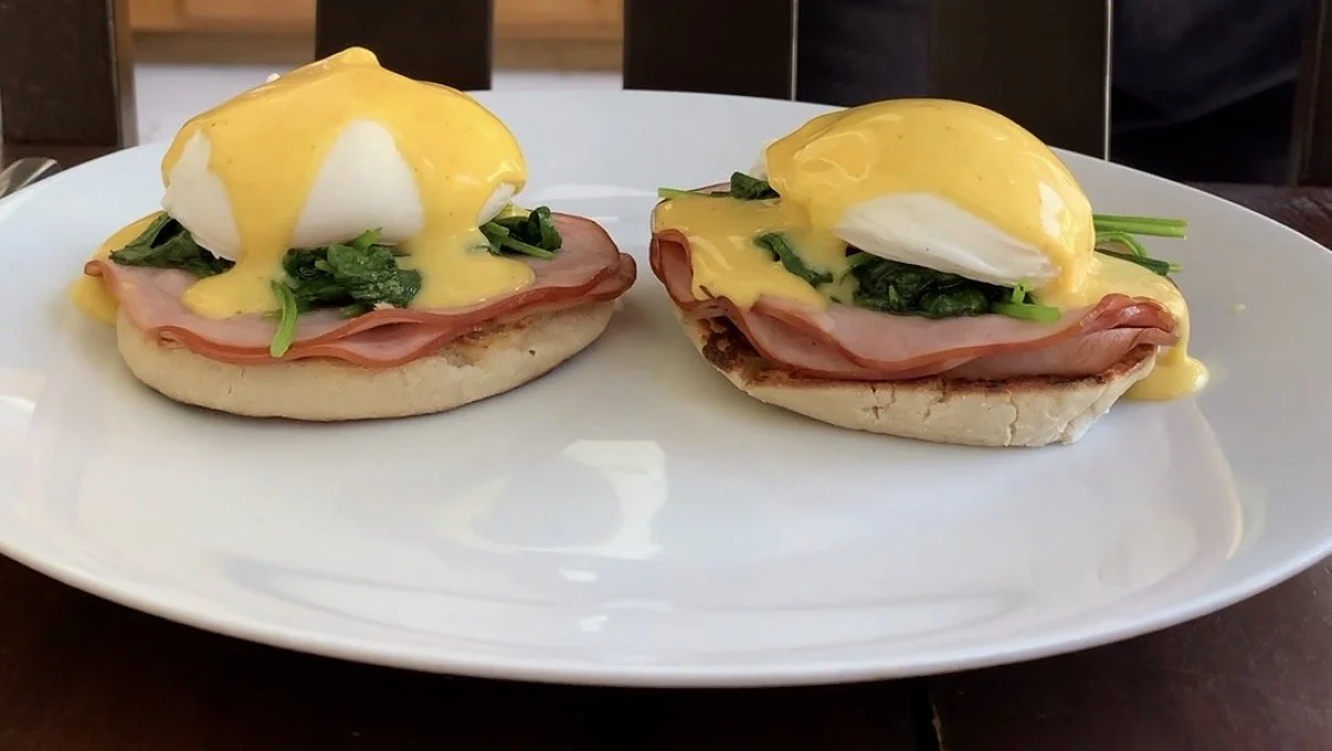 Eggs Benedict, Spinach, Canadian Bacon