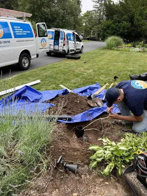 Weinstein Electric electrician performing residential wiring work