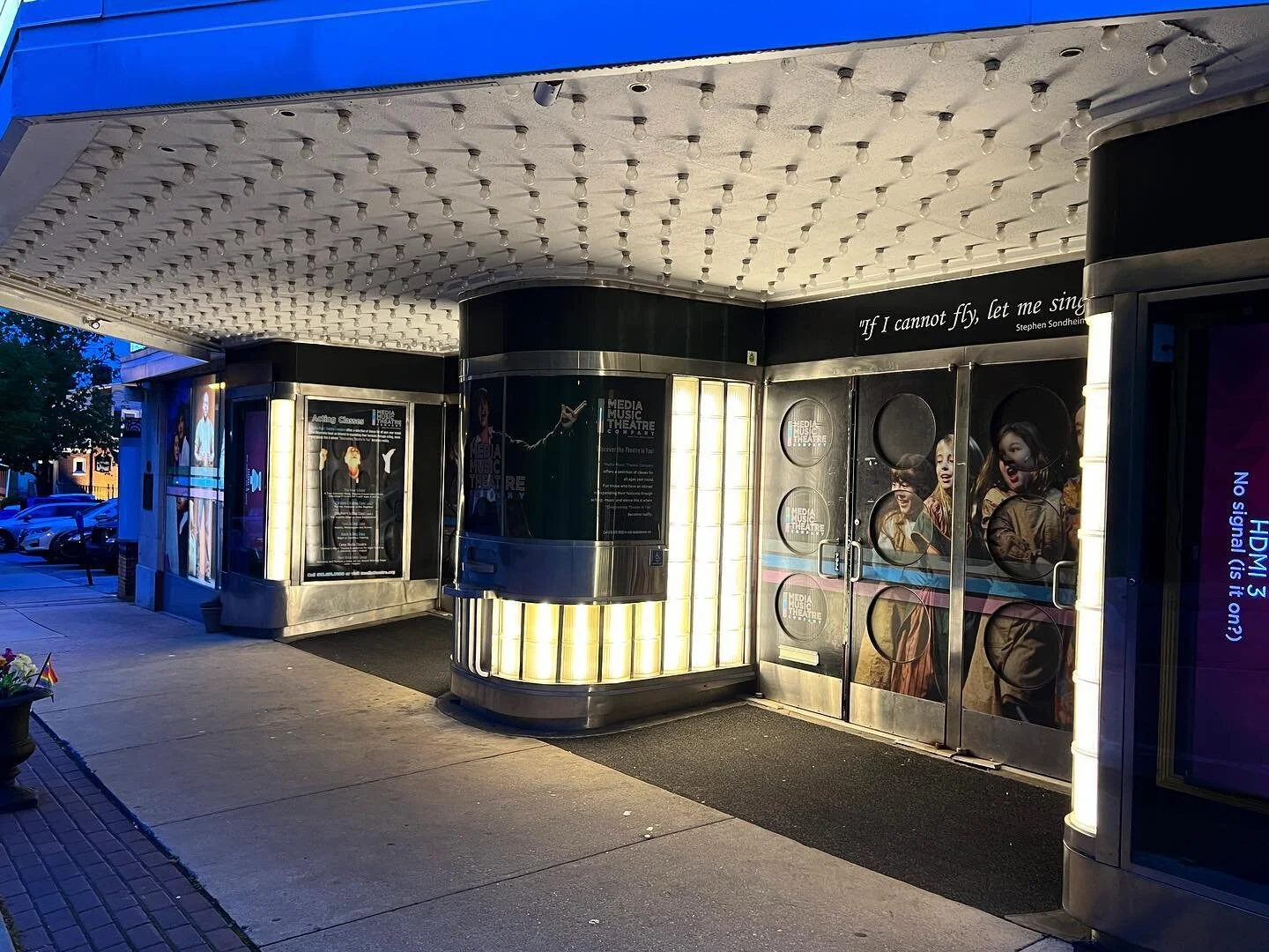 Commercial LED retrofit entrance lighting