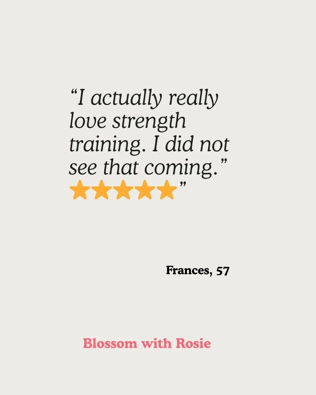 From No Motivation to Can't Stop: Frances, 57