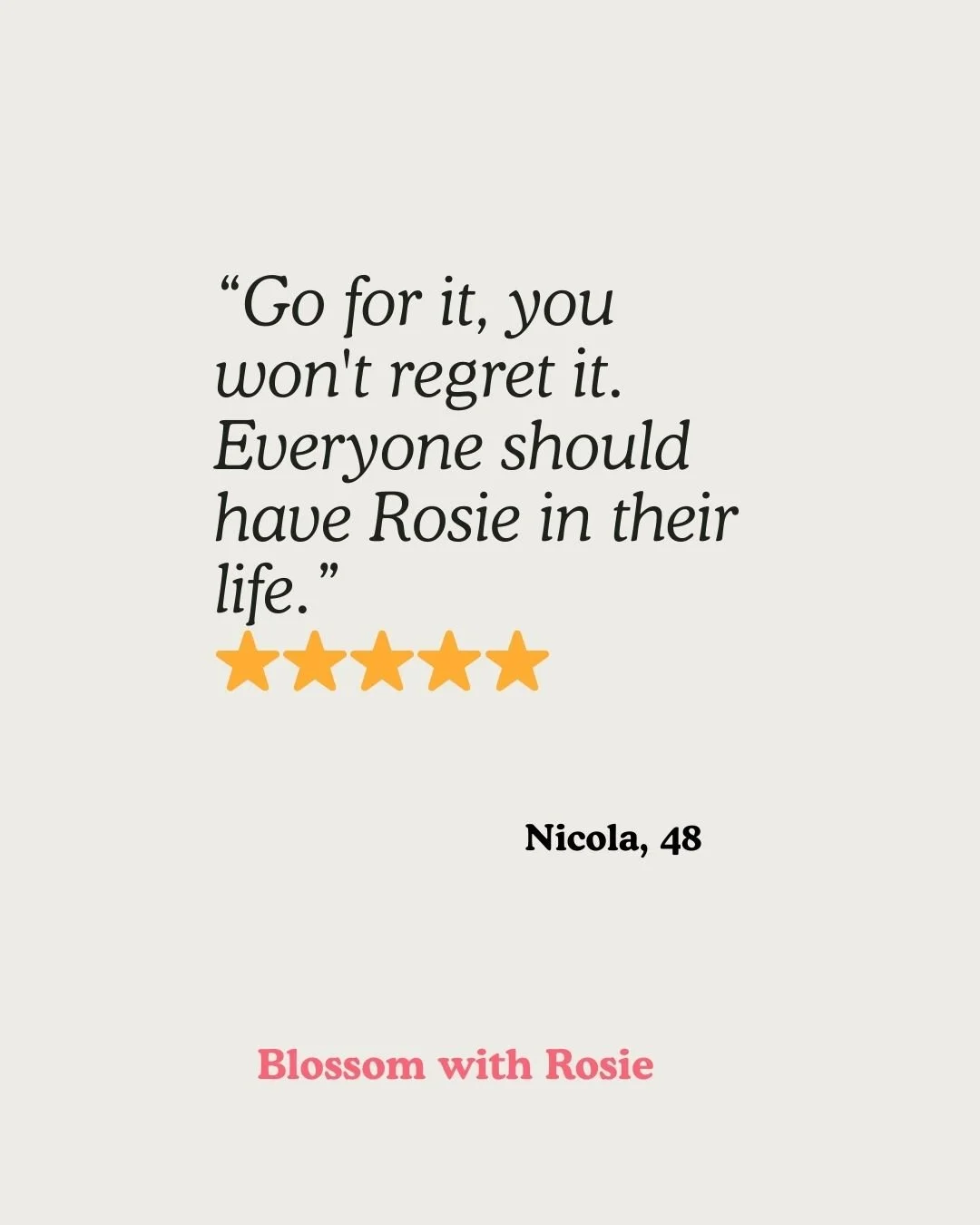 Stronger, More Energised and Actually Showing Up: Nicola, 48