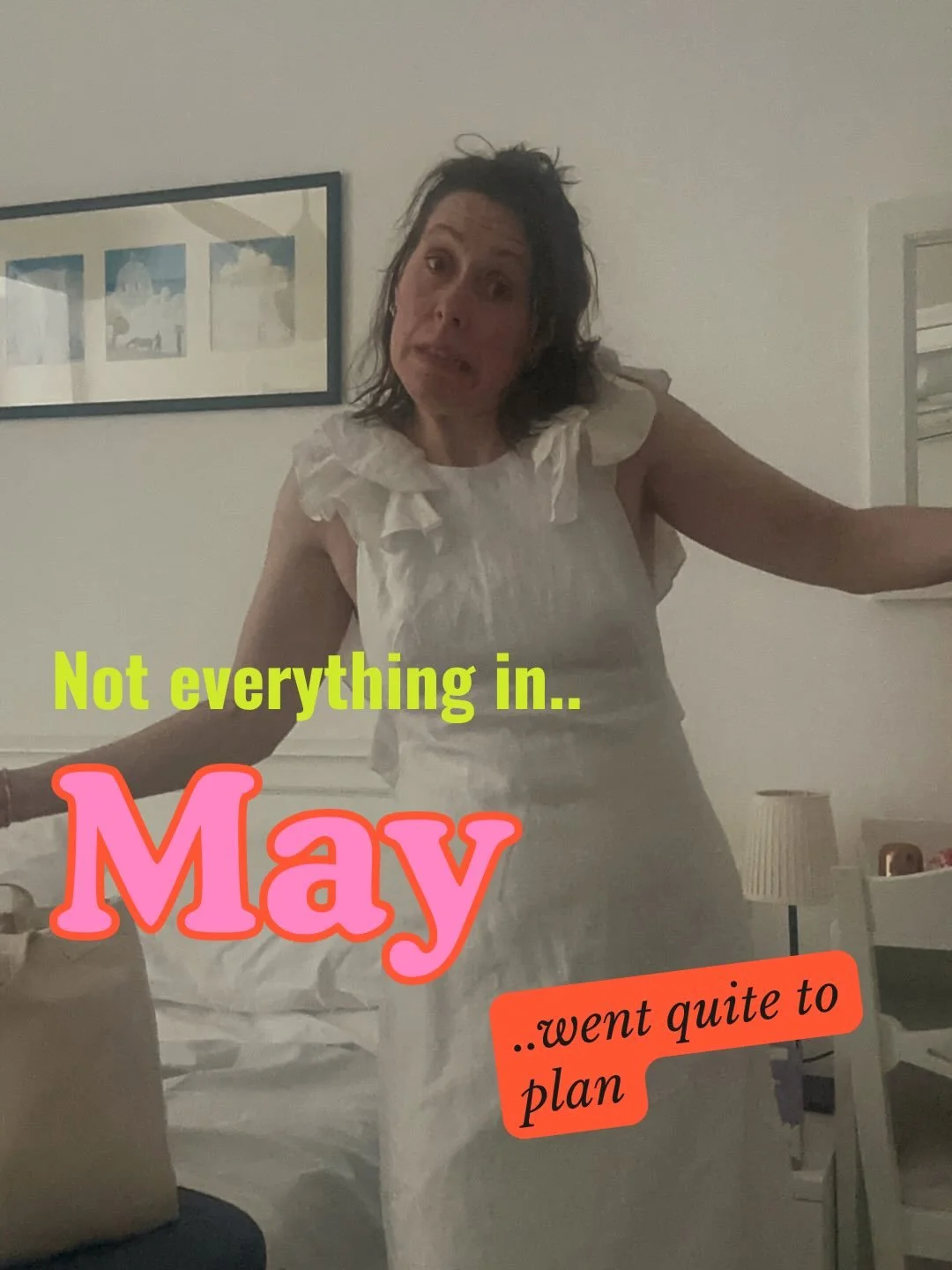 May was a whirlwind month. That&rsquo;s the most honest summary I can give you.

Ischia happened and seems like a distant very fond memory. The rebrand to Rosie Strong landed. I accidentally took on four new 1:1 clients. Tricia made my entire week wi