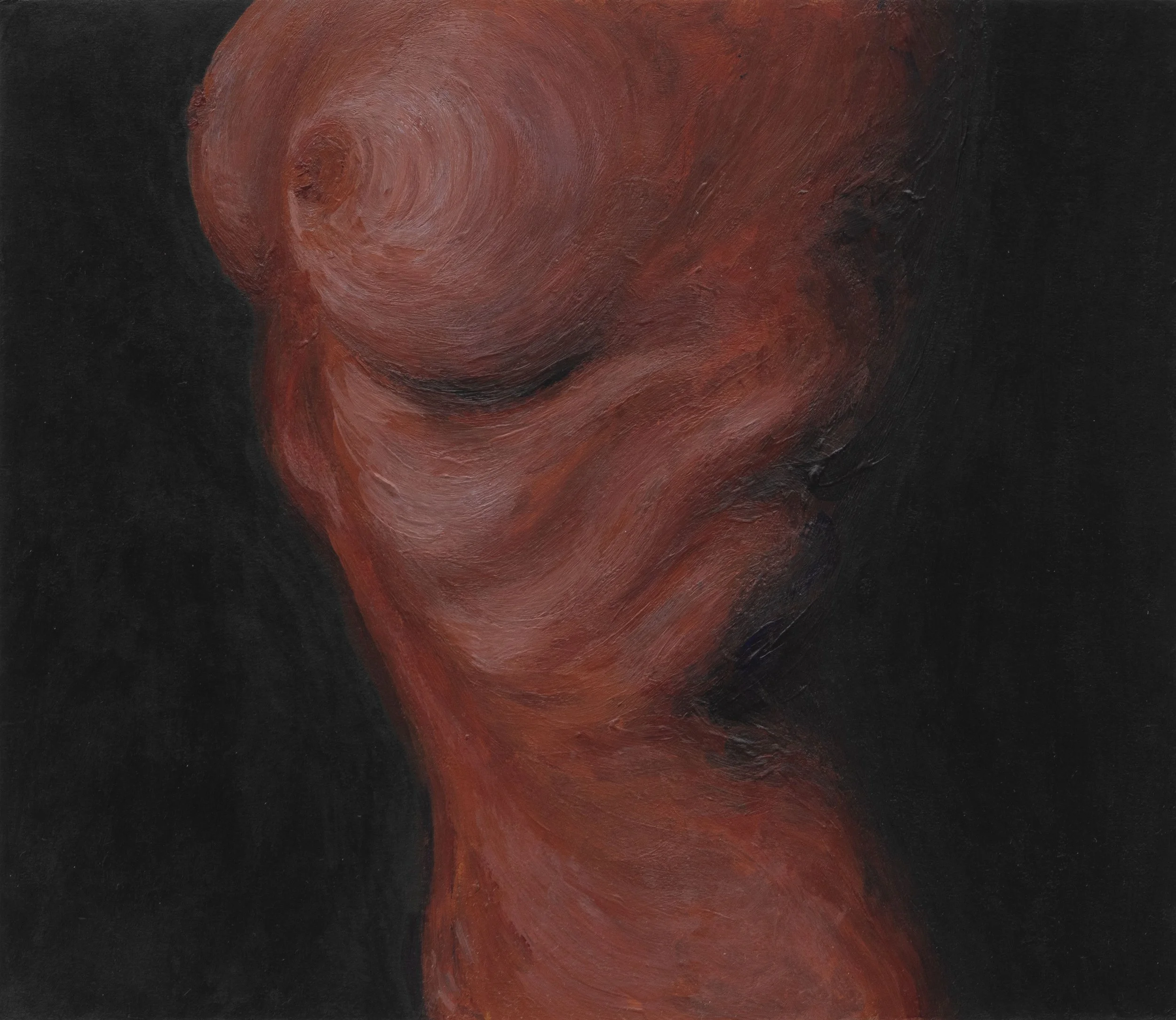 Face. 2021. Acrylic on cardboard. 30 x 42 cm.